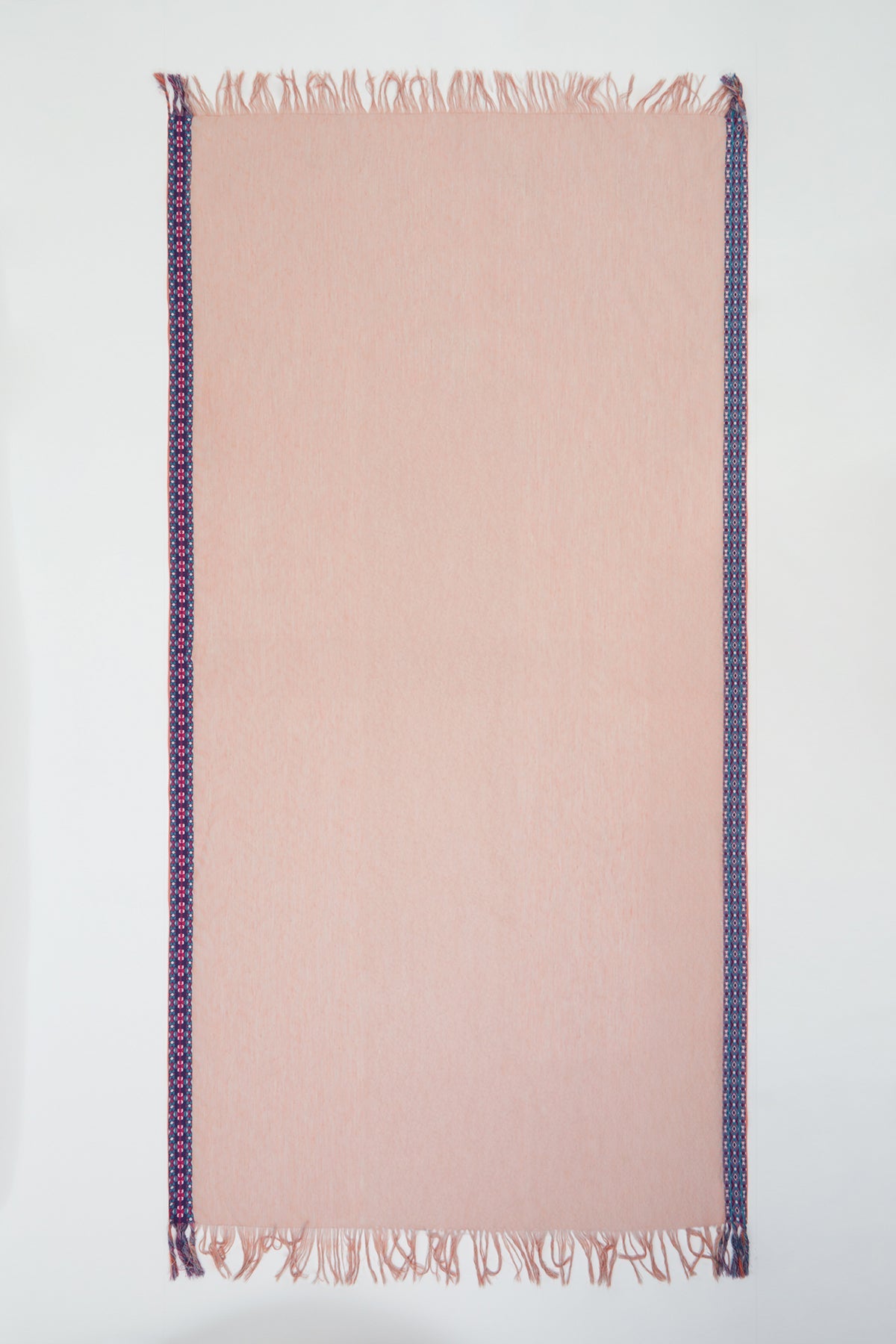 Edge Stripe Patterned  Shawl