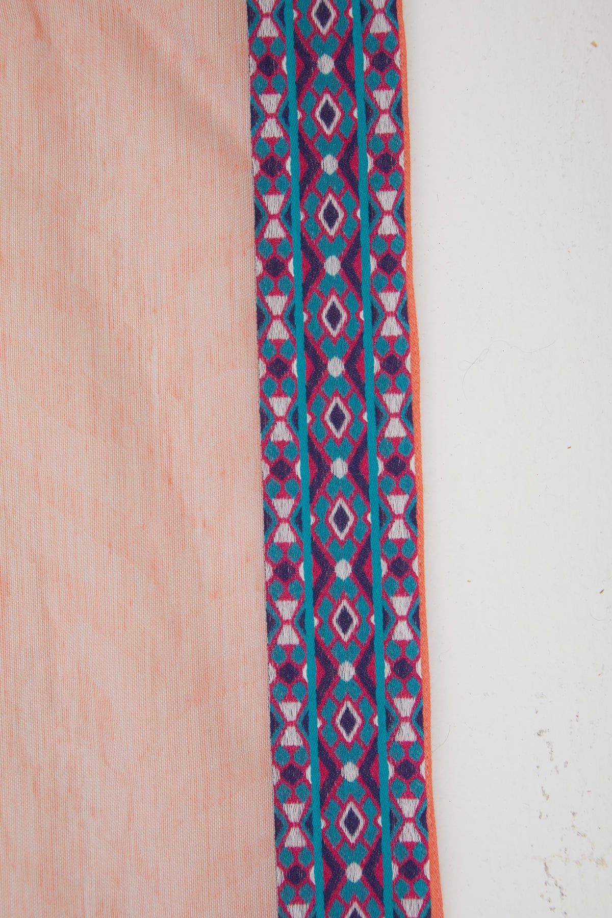 Edge Stripe Patterned  Shawl