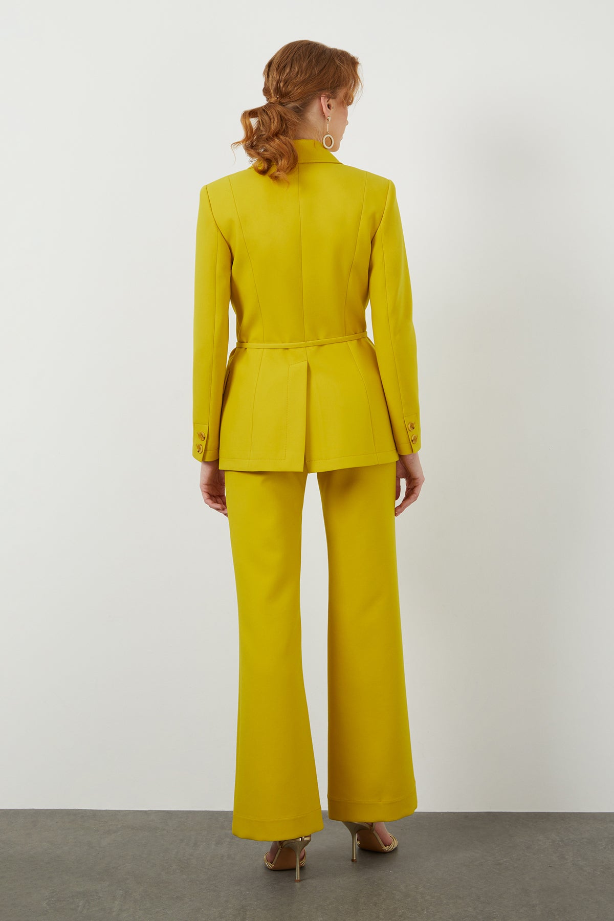 Yellow Belt-Detail Jacket