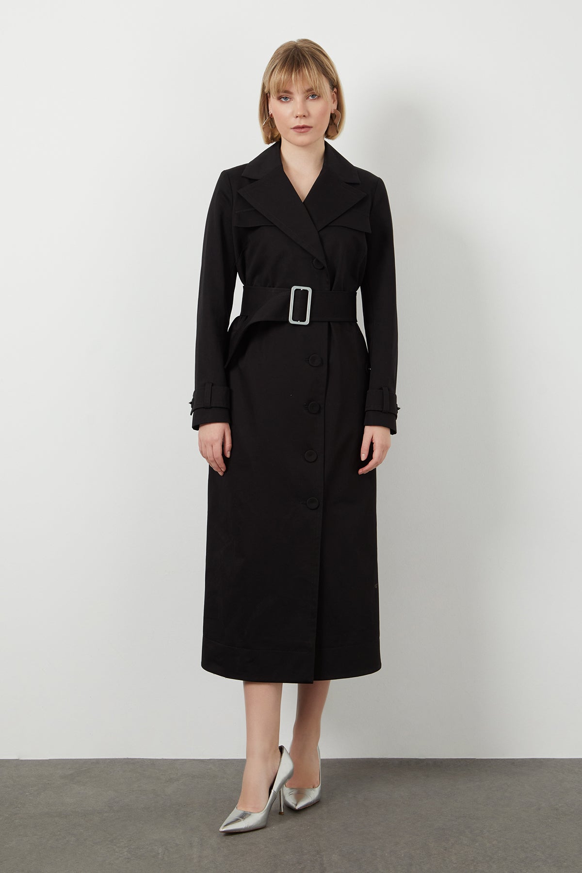 Double-Breasted Snap Trenchcoat