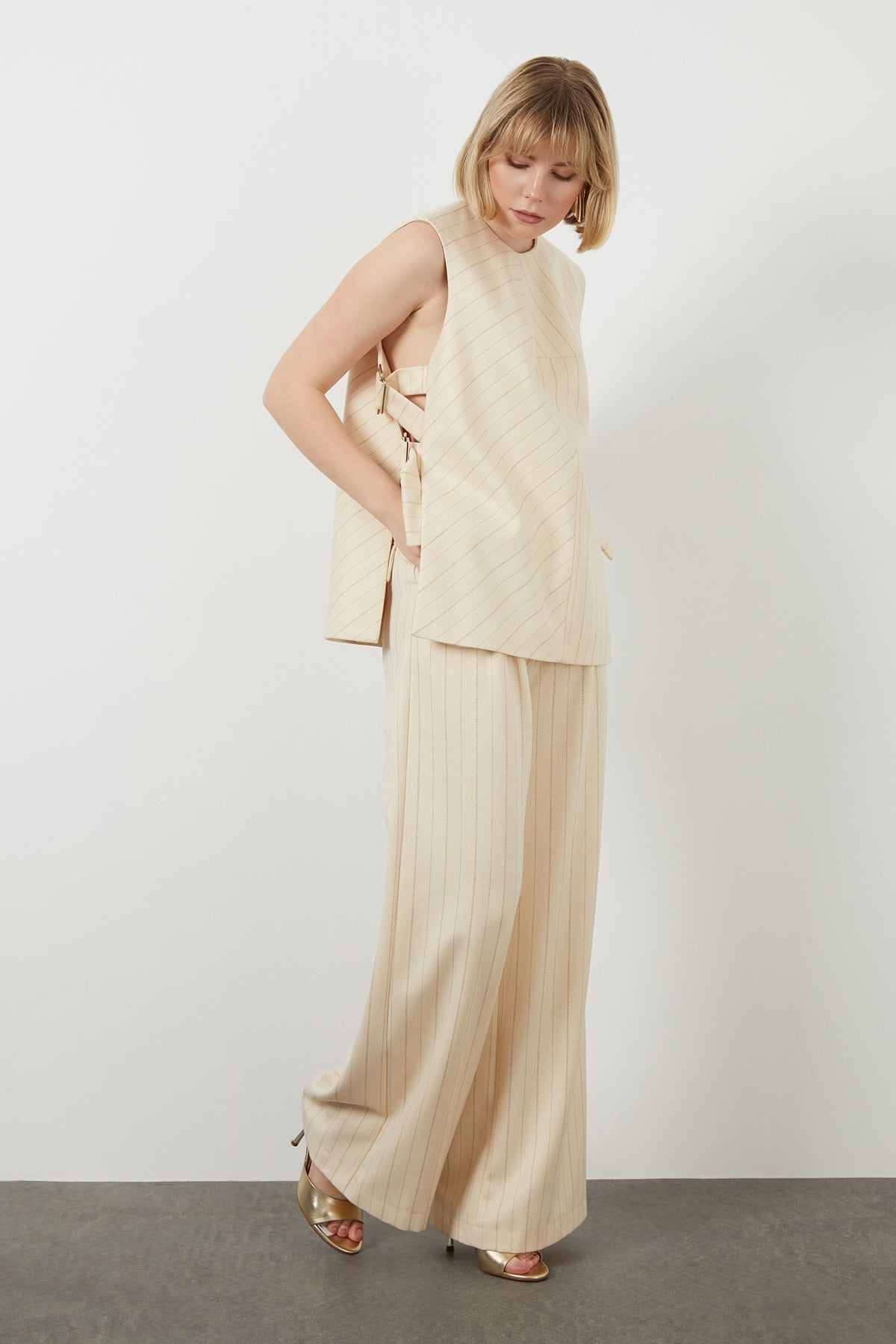 Striped Sleeveless Vest