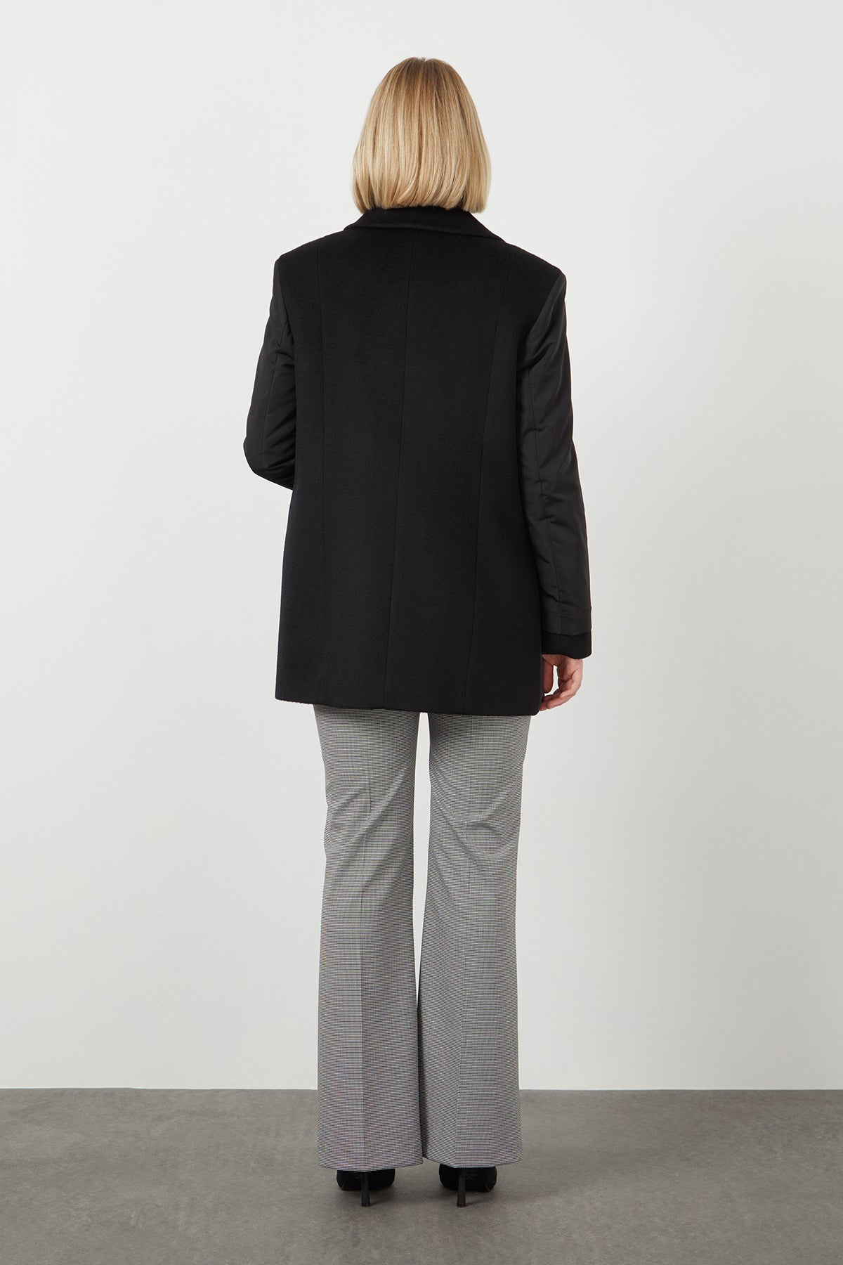 Wide-Collar Cashmere Jacket