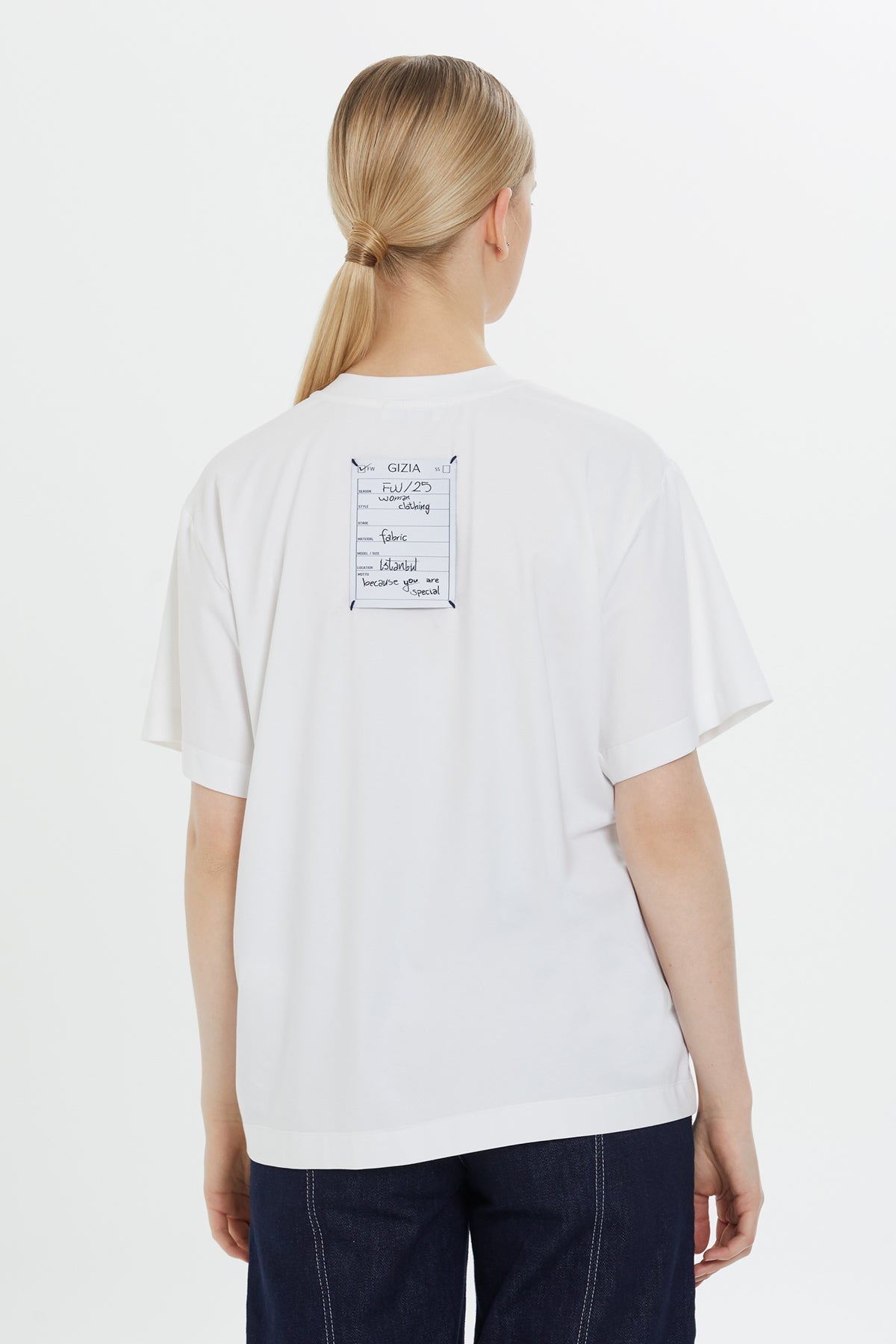 White Patterned T-Shirt