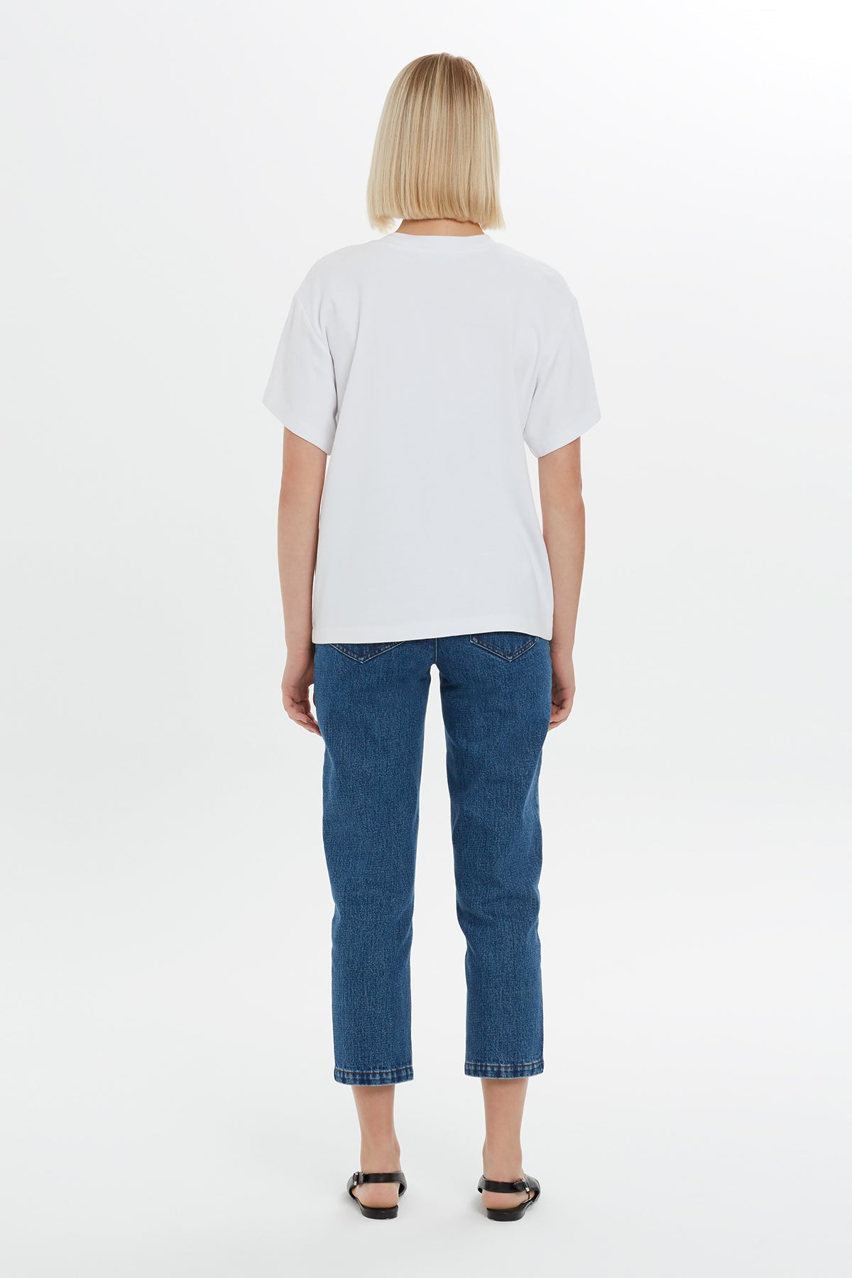 Ecru Tag Embroidered T-Shirt