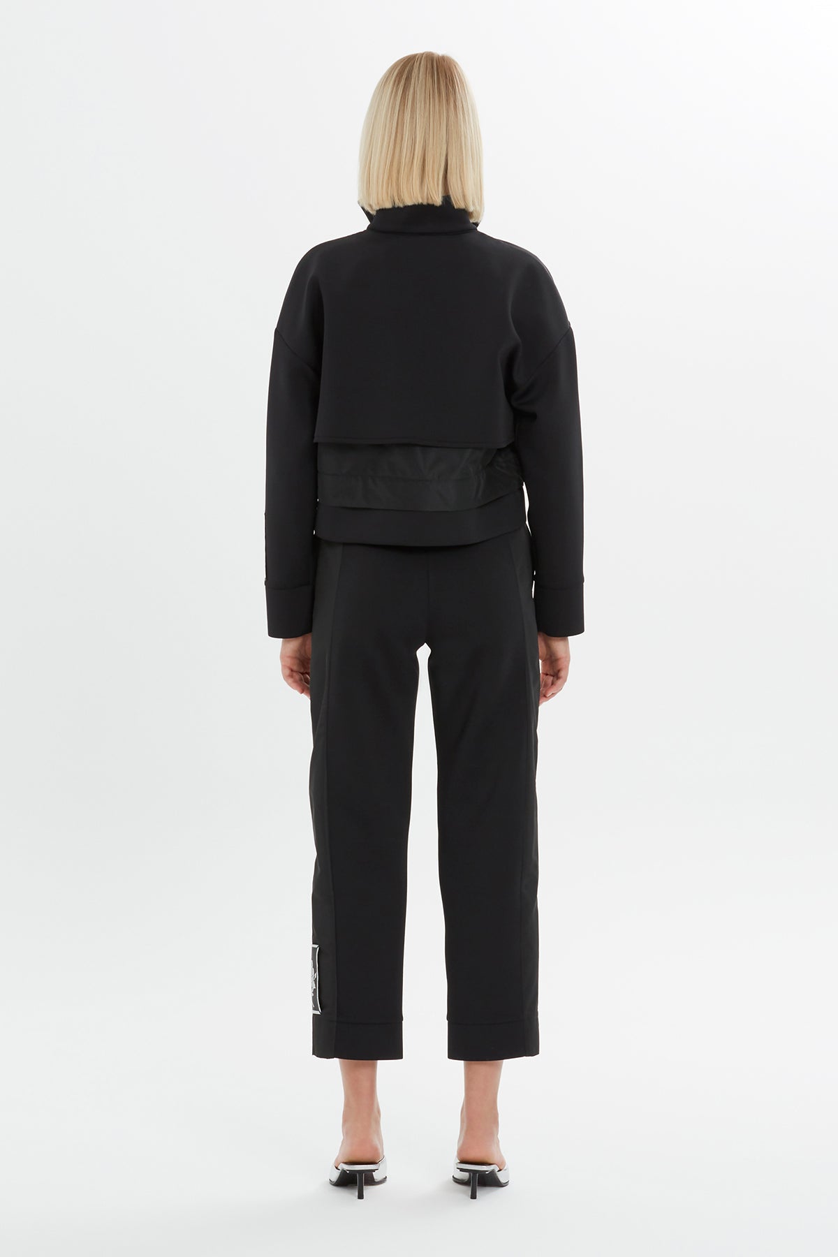 Black Zip-Detail Sweatshirt