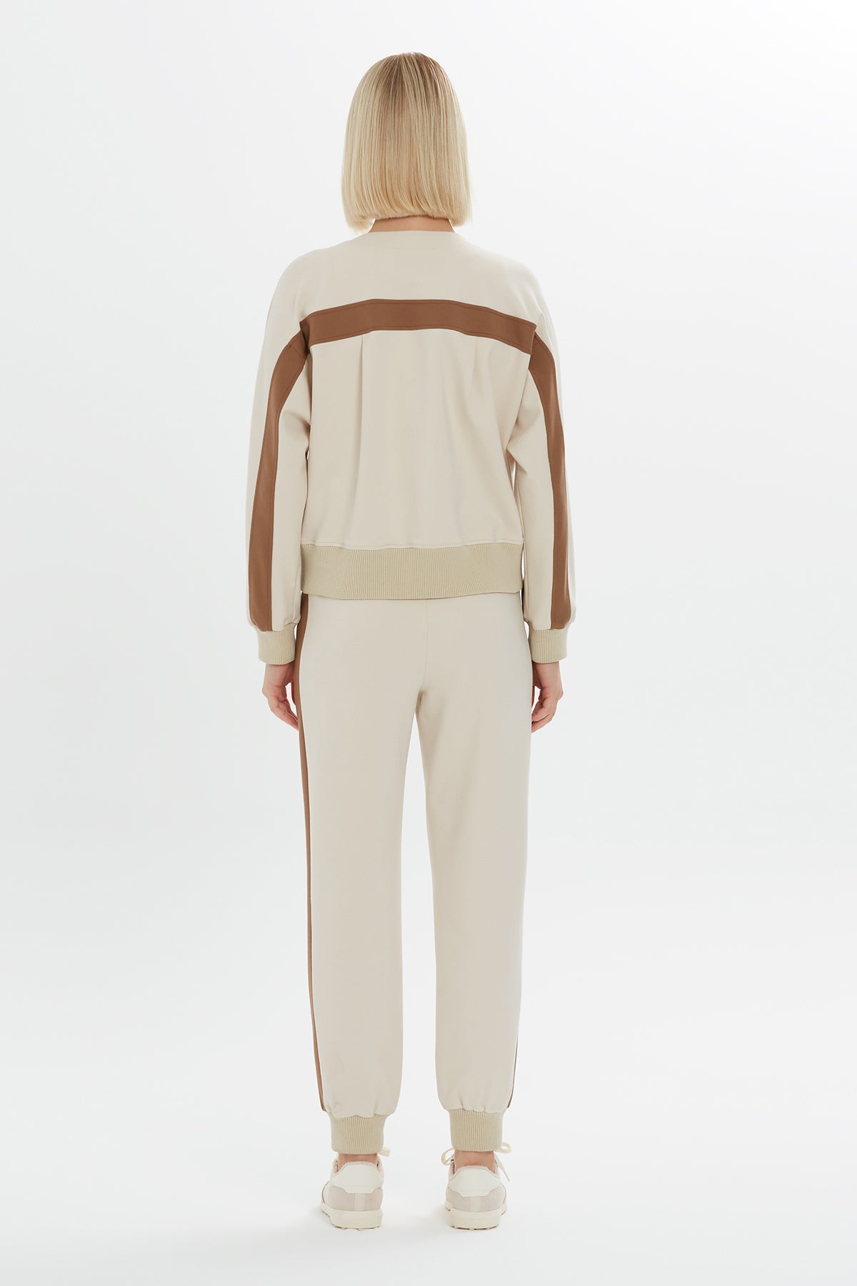 Embroidered Stripe Sweatshirt