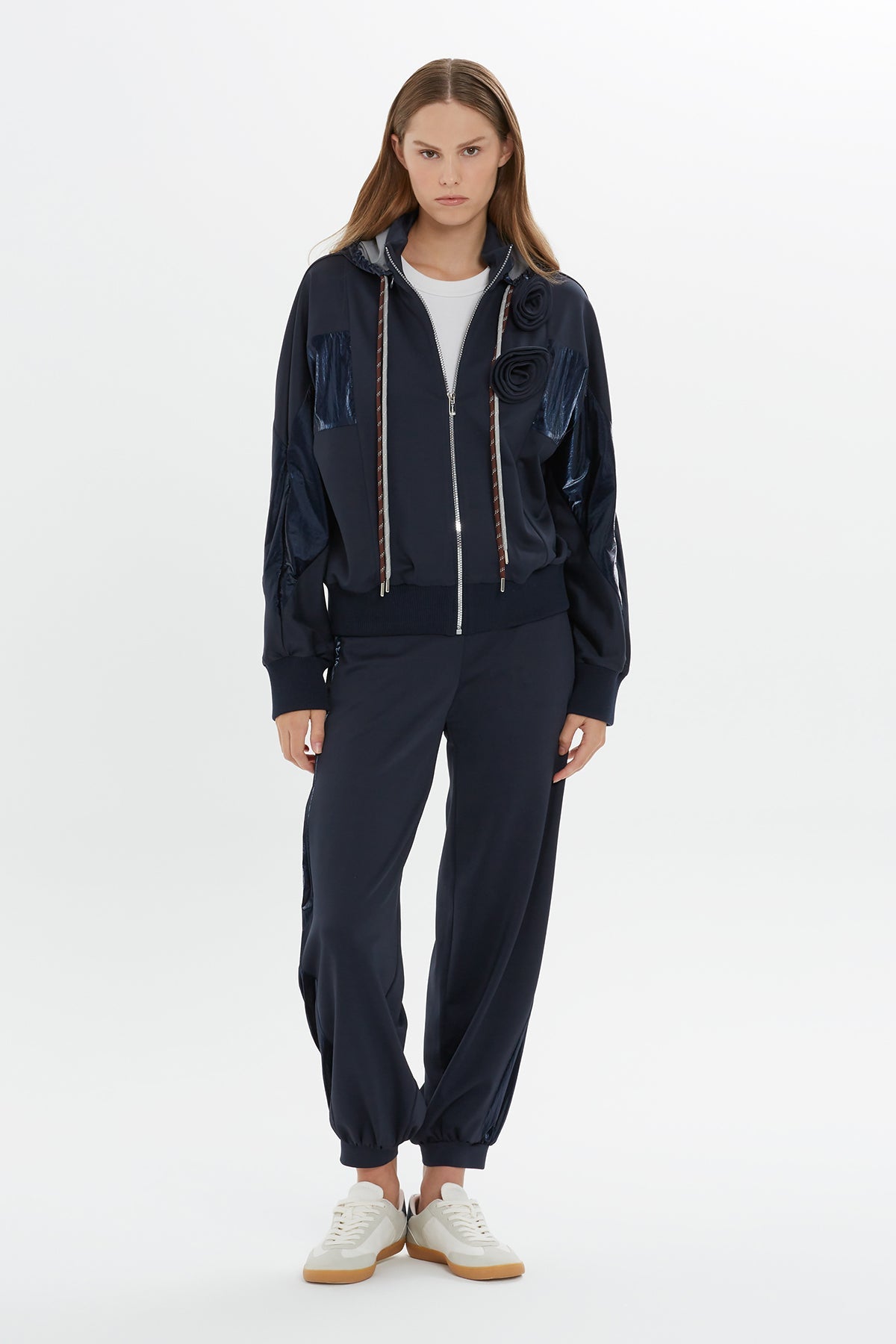 Rose-Detail Sweatshirt