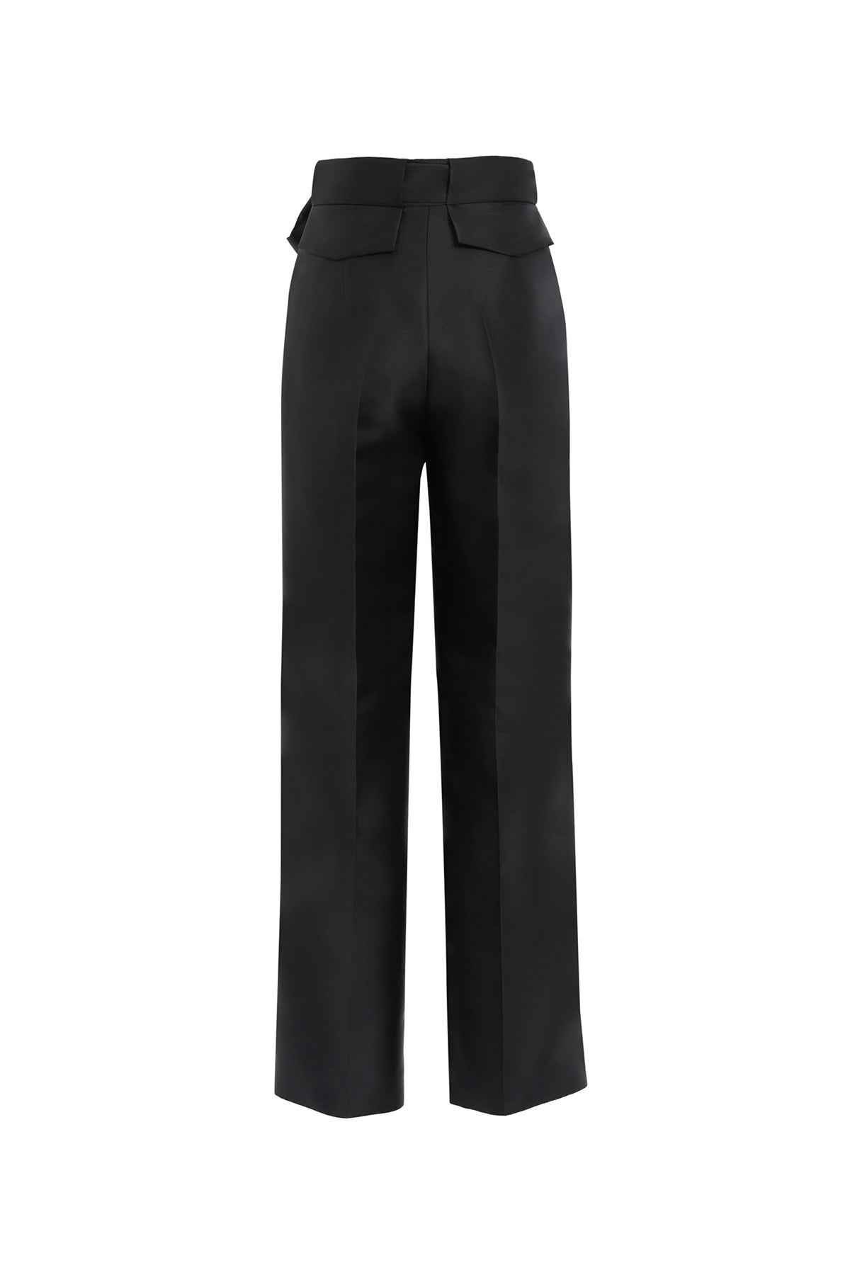 Black Trousers with Detachable Belt
