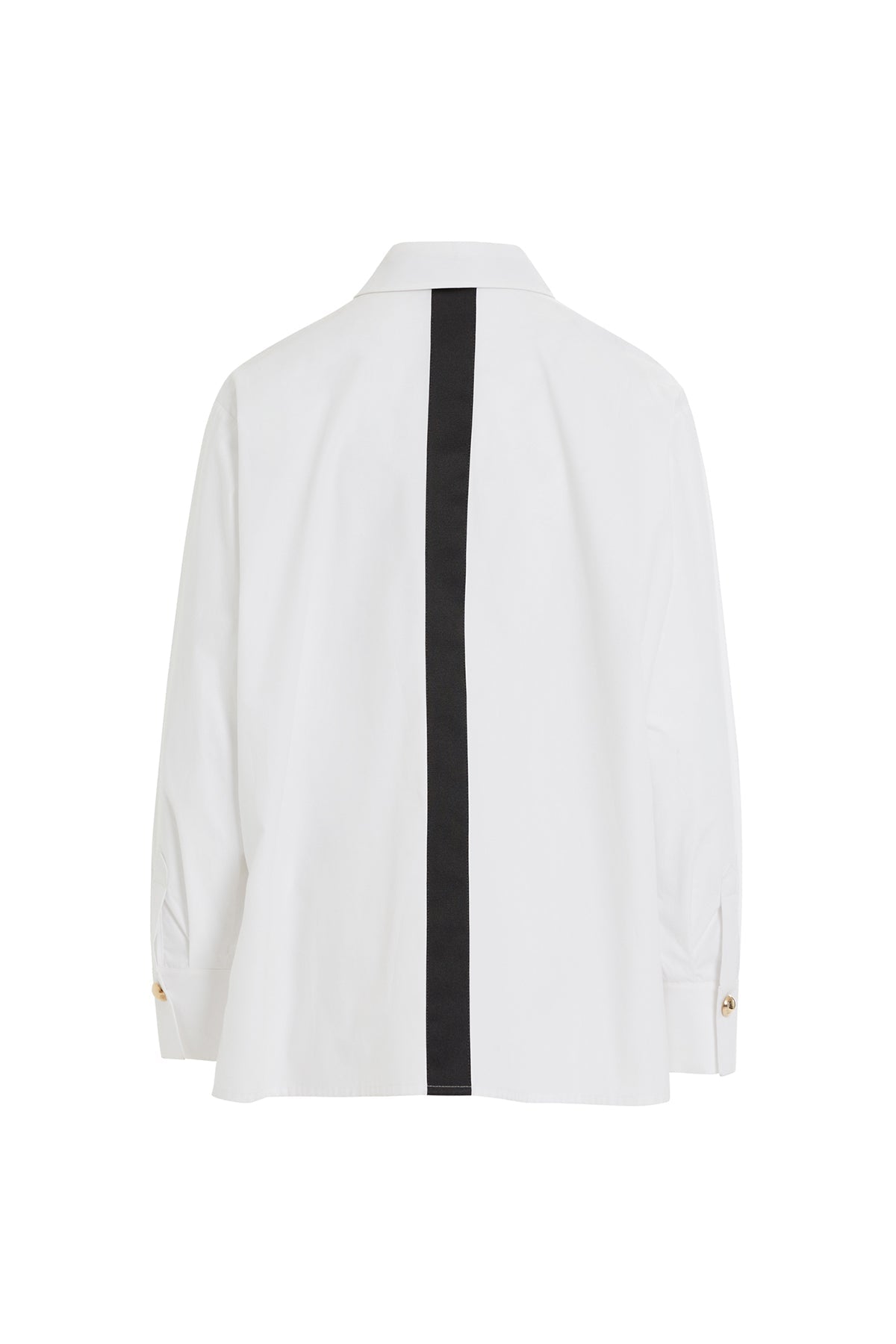 White Printed Cotton Shirt