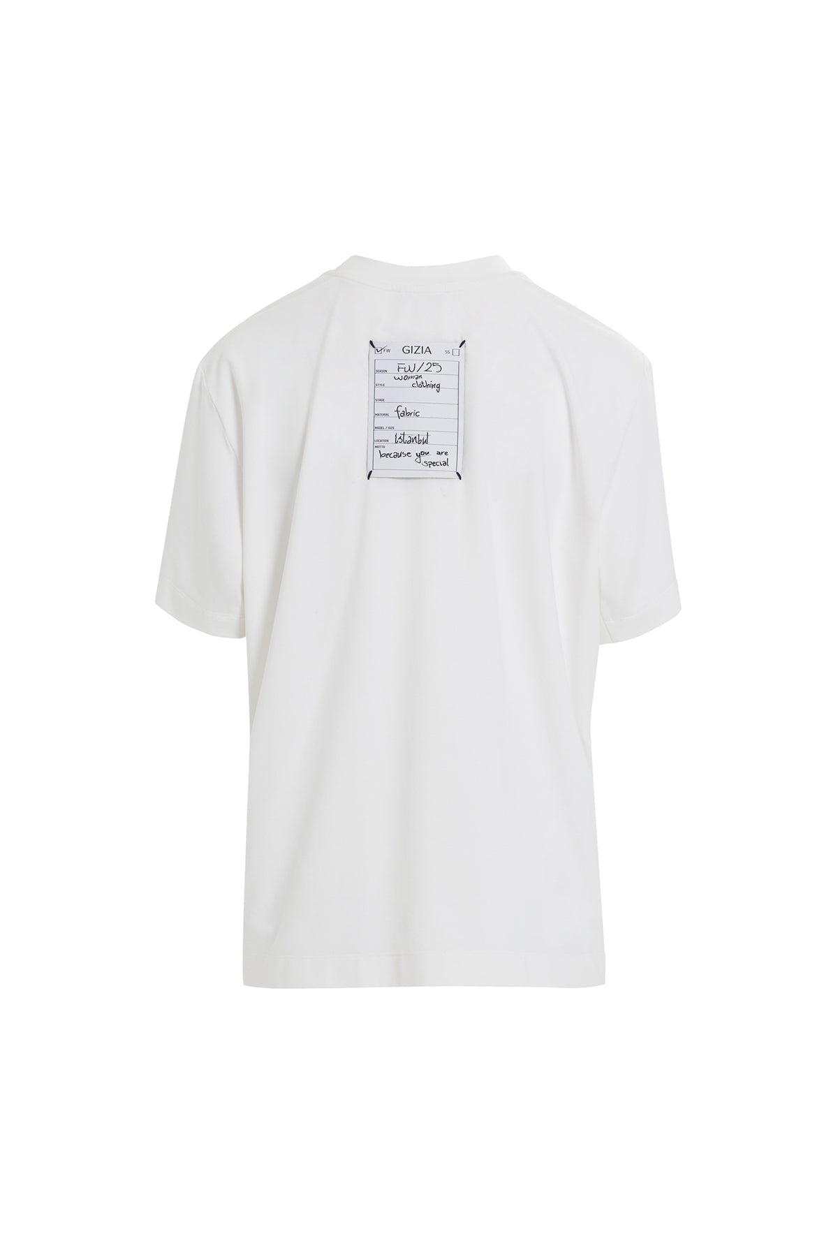 White Patterned T-Shirt