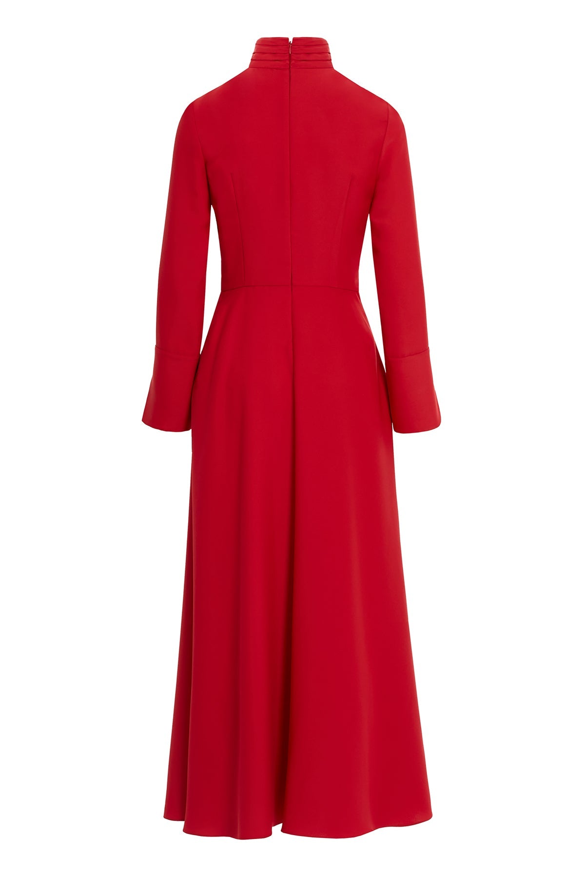 Dress with Brooch Detail the Collar