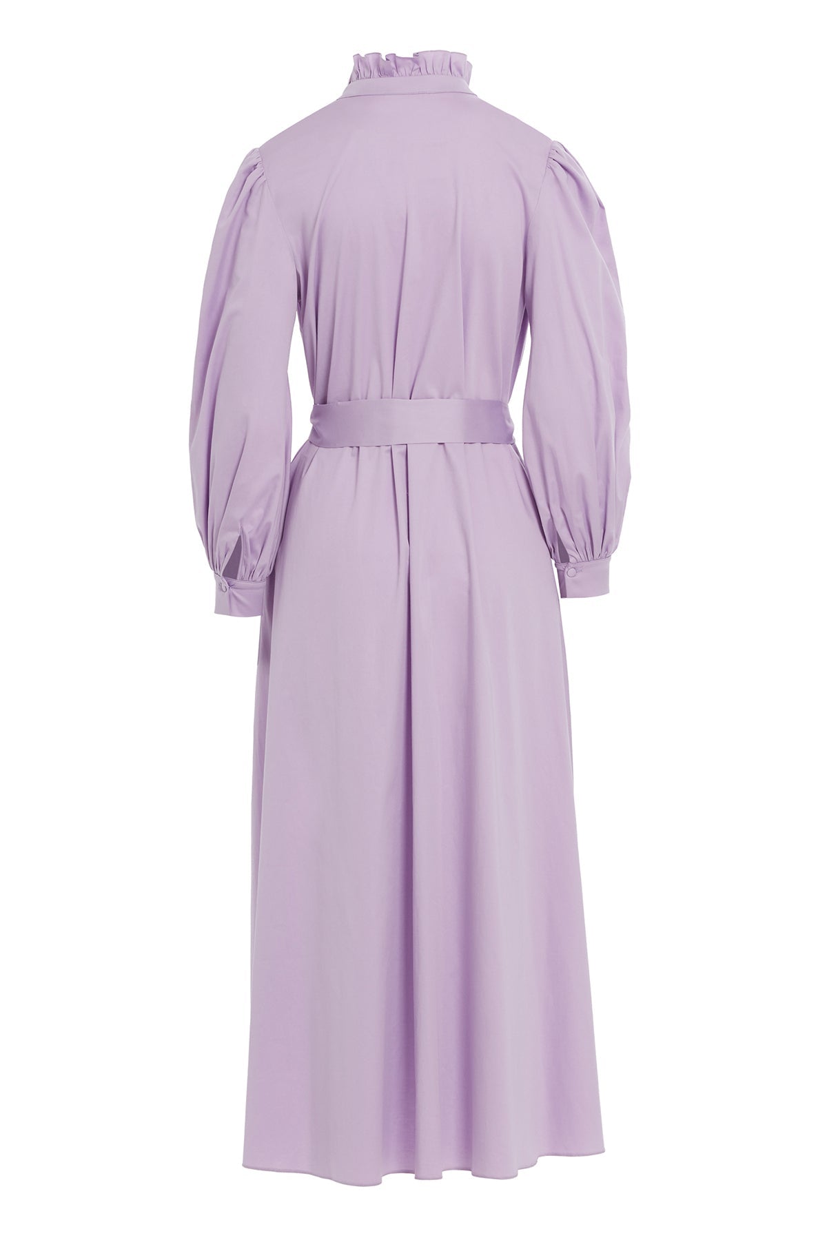 Pink Ruffled Midi Dress