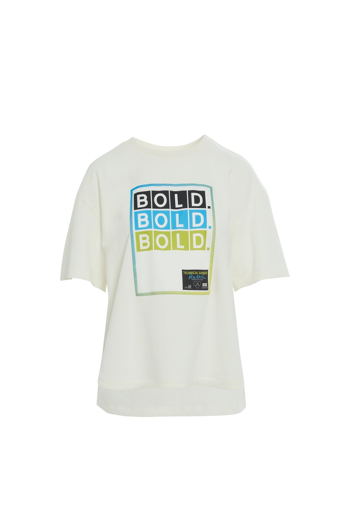 Slogan Print Off Short-Sleeve T-Shirt