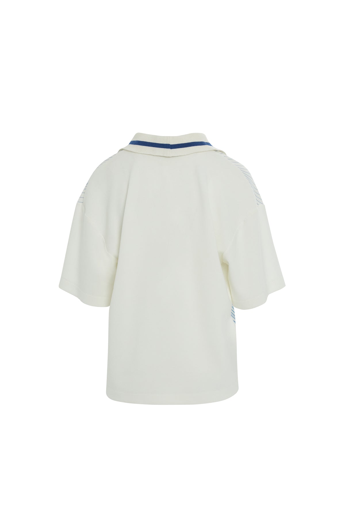 Ecru Graphic Print V Neck T-shirt