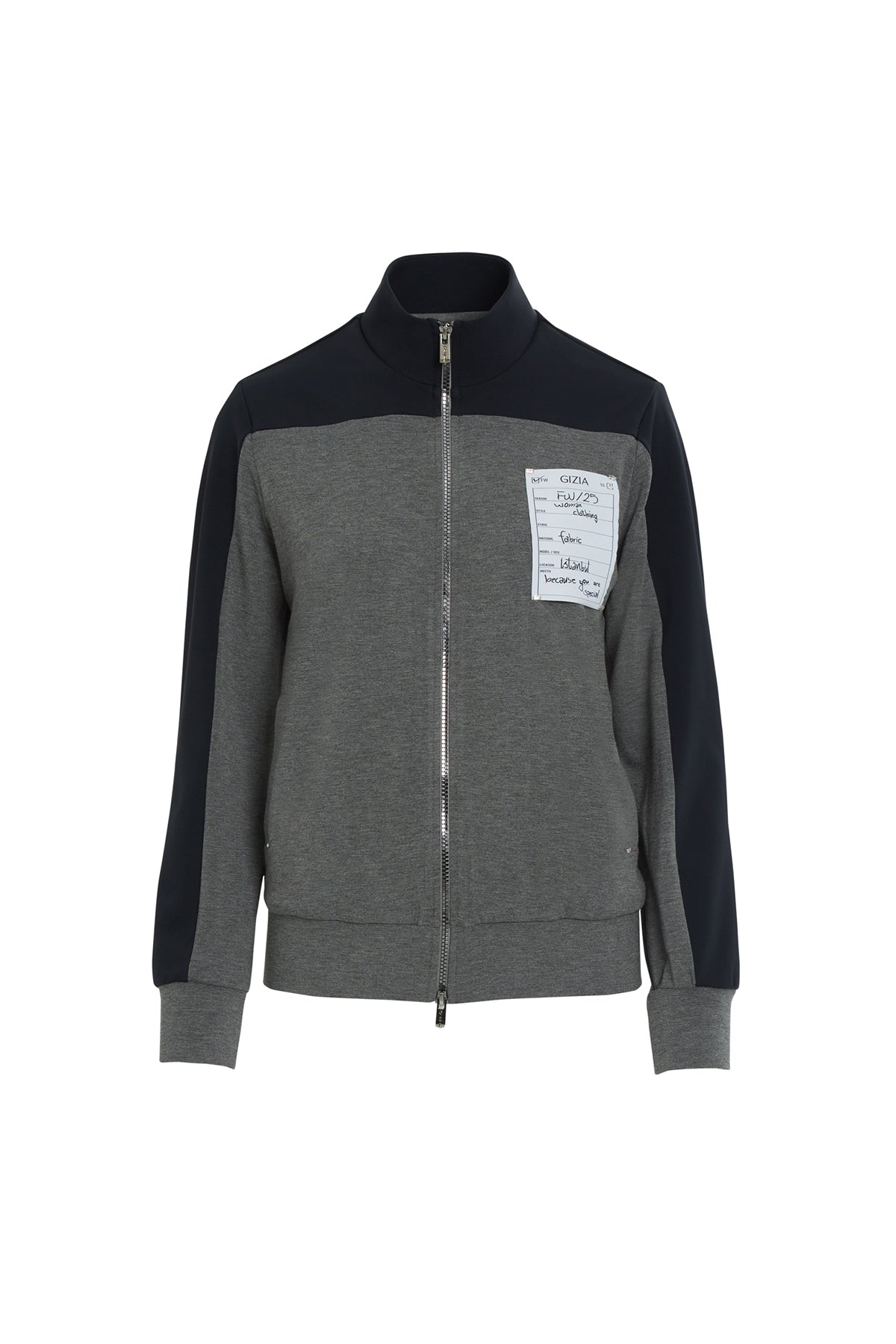Grey Double-Zip Sweatshirt