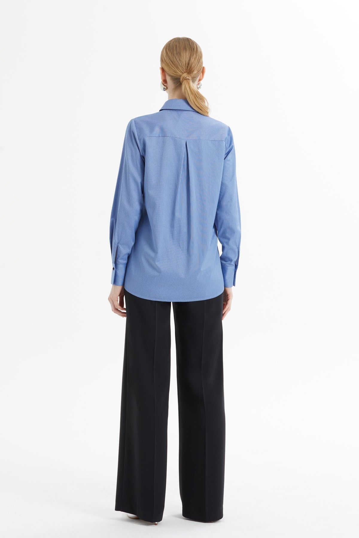 Black Scarf-Detail Co-Ord Set