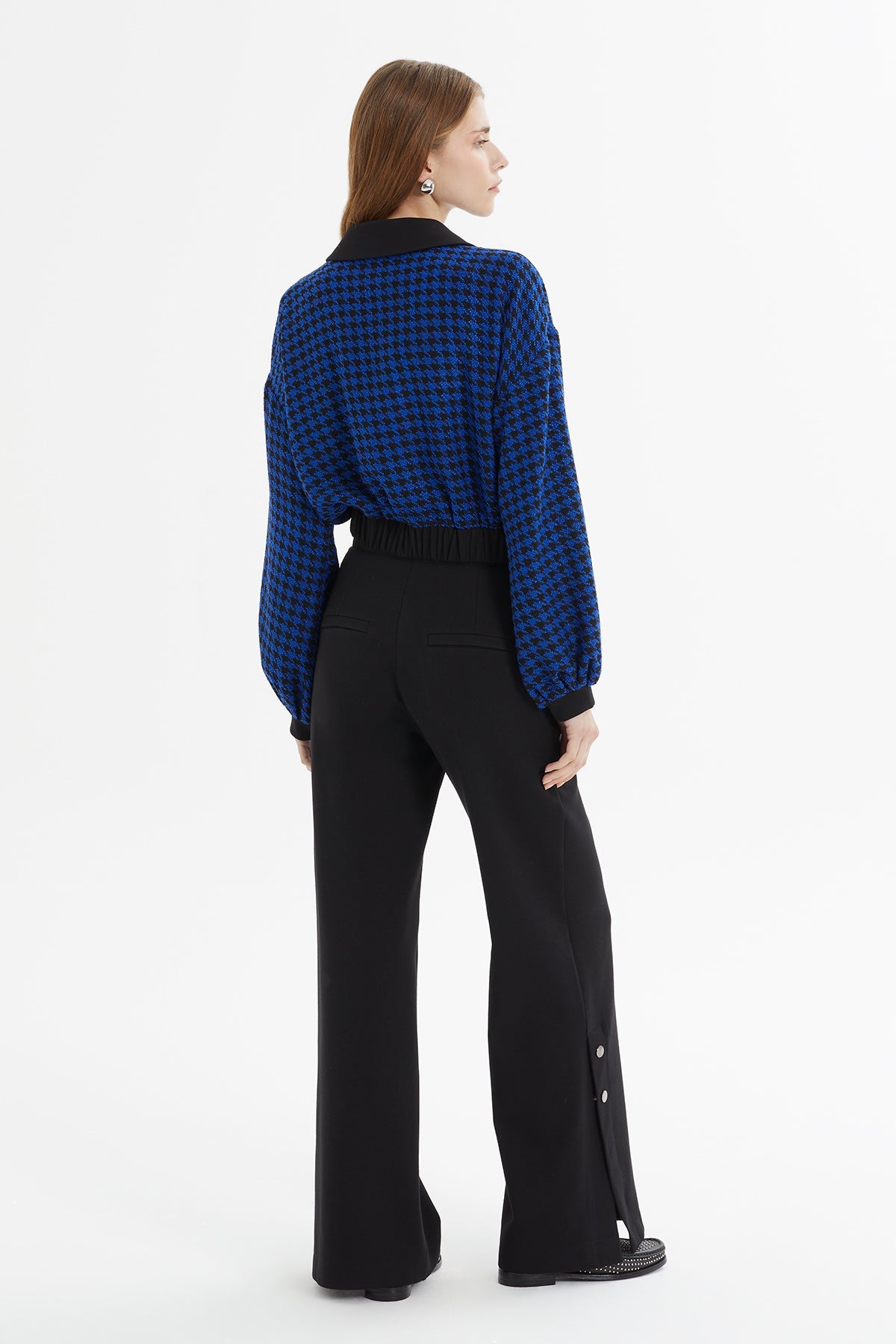 Blue Plaid Jacket Co-Ord Set