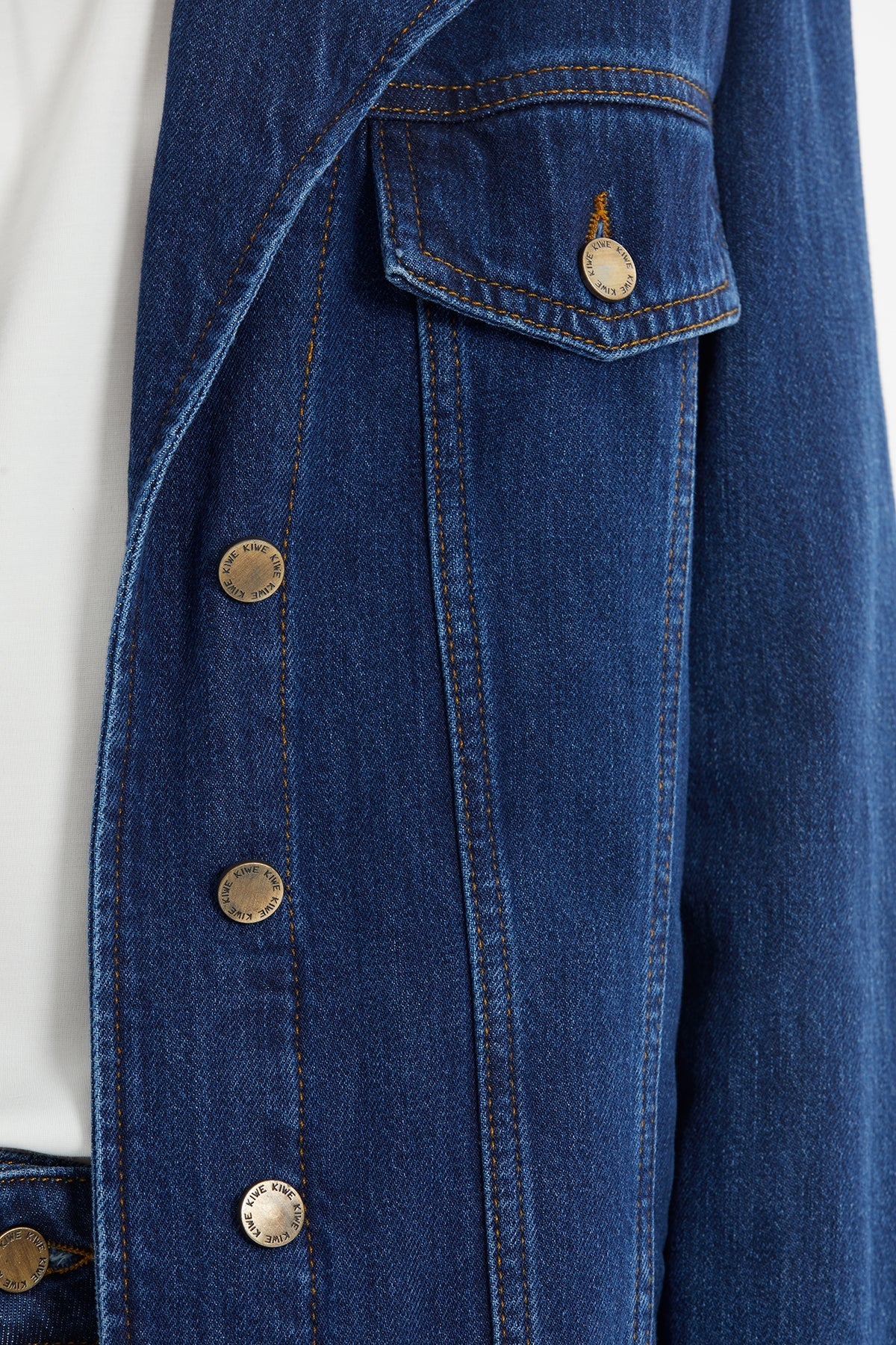 Epaulet Oversize Denim Jacket