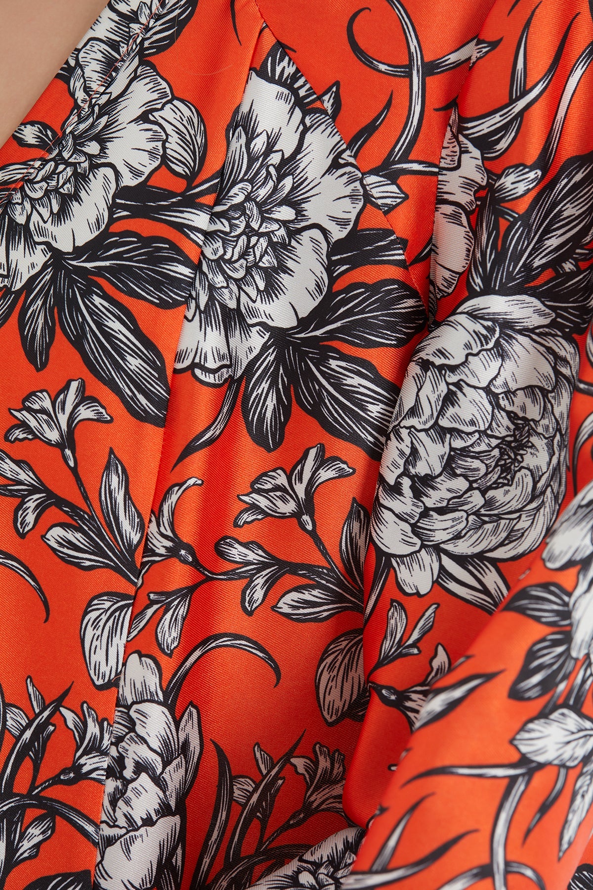 Printed Long Flared Dress