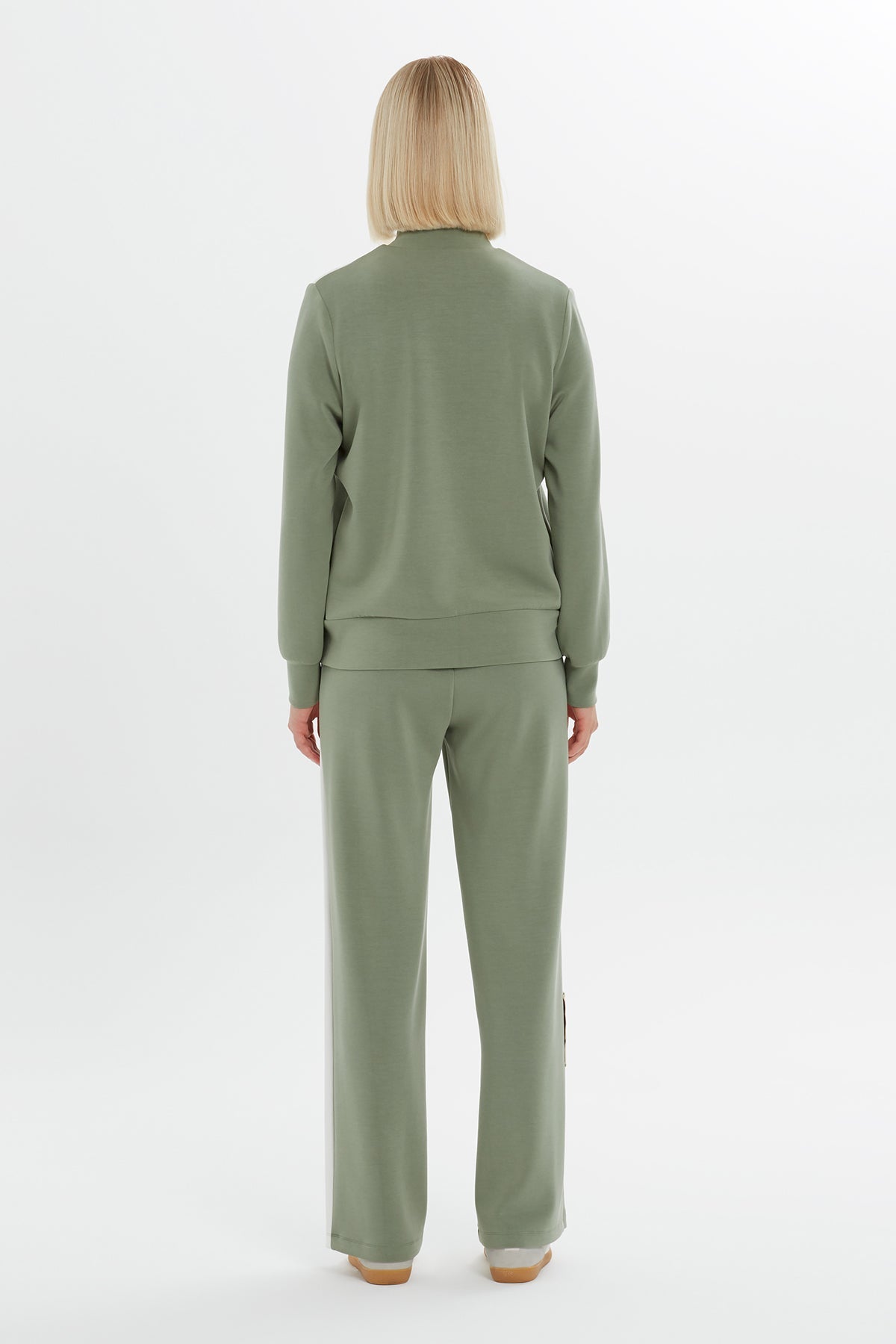 Color-Block Zip Track Top