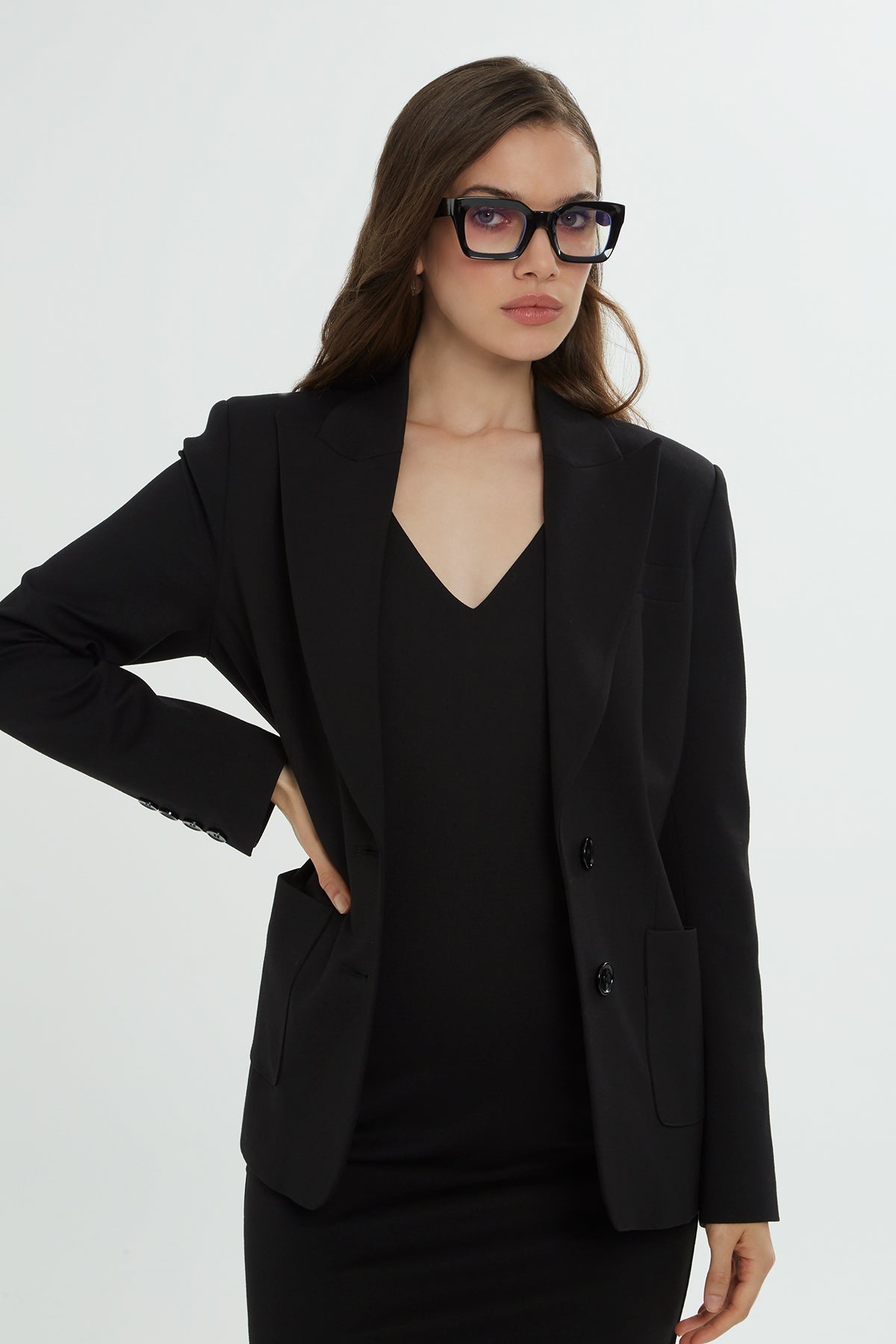 Black Jacket Co-Ord Set