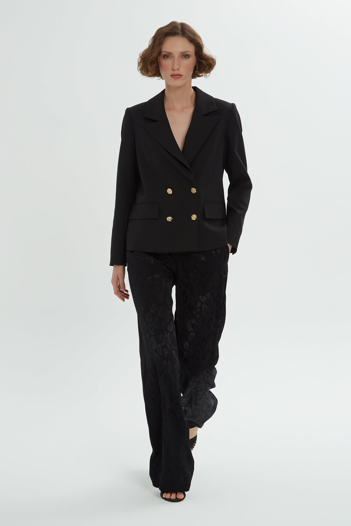 Black Jacquard Co-Ord Set