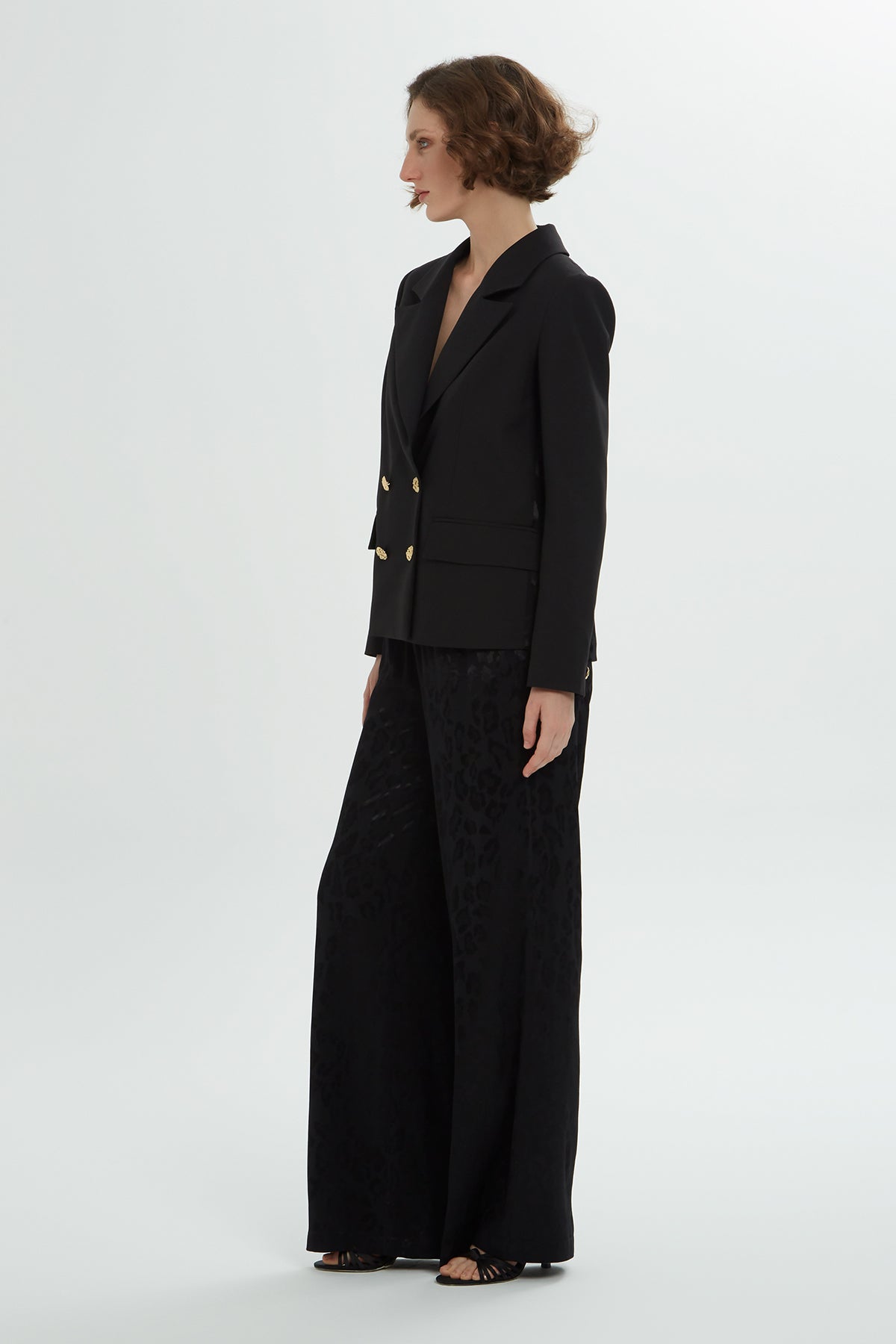 Black Jacquard Co-Ord Set