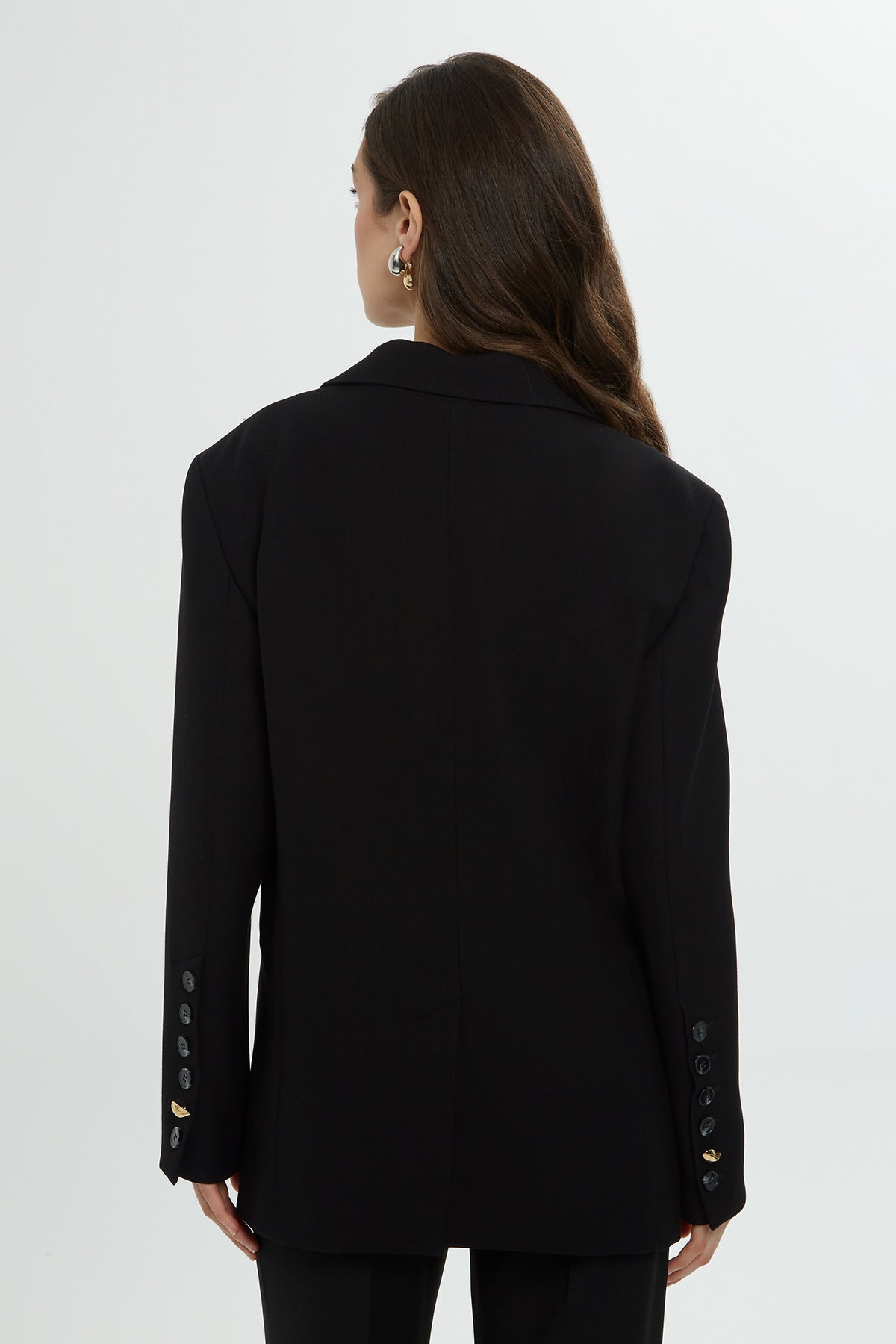 Black Pocket-Accessory Detail Jacket