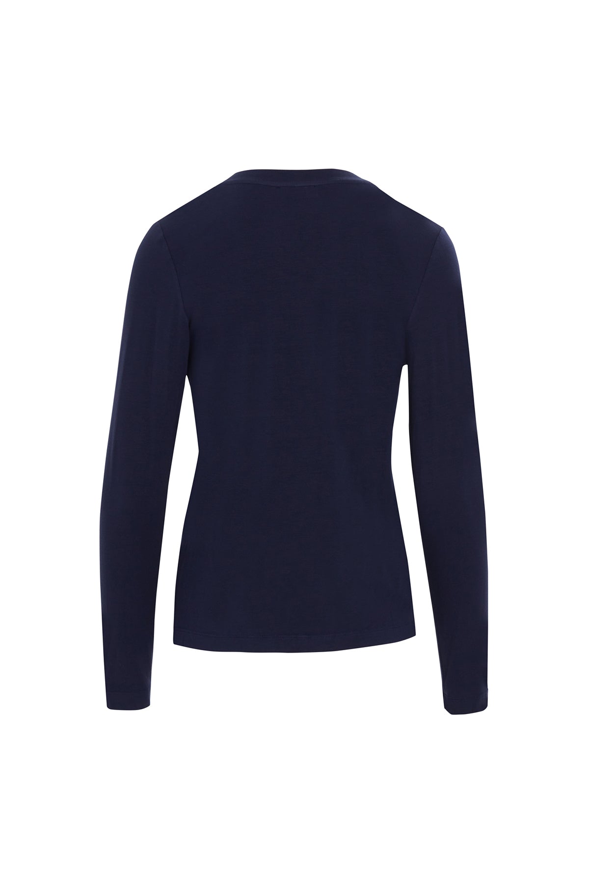 Navy Printed Long-Sleeve T-shirt