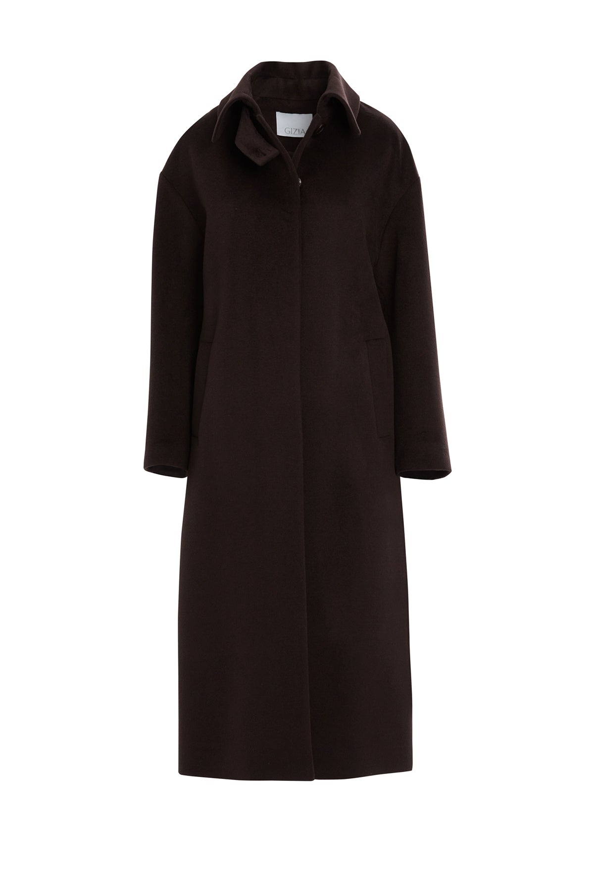 Notched-Collar Cashmere Coat