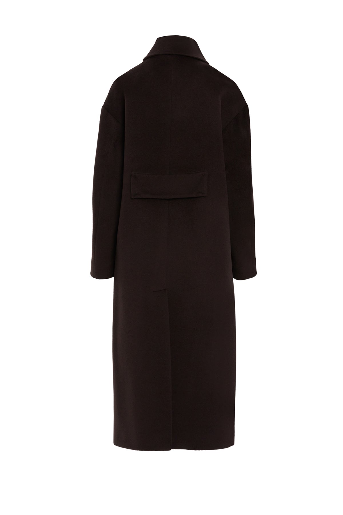 Notched-Collar Cashmere Coat