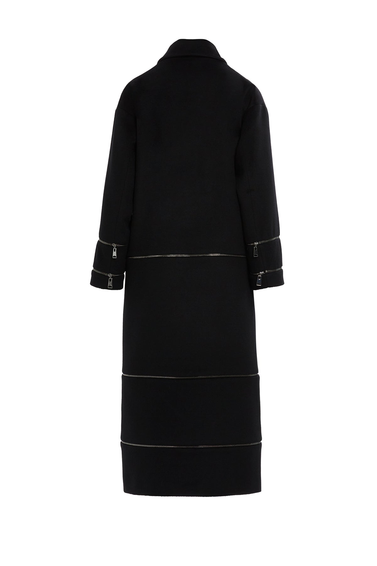 Long Multi-Length Cashmere Coat