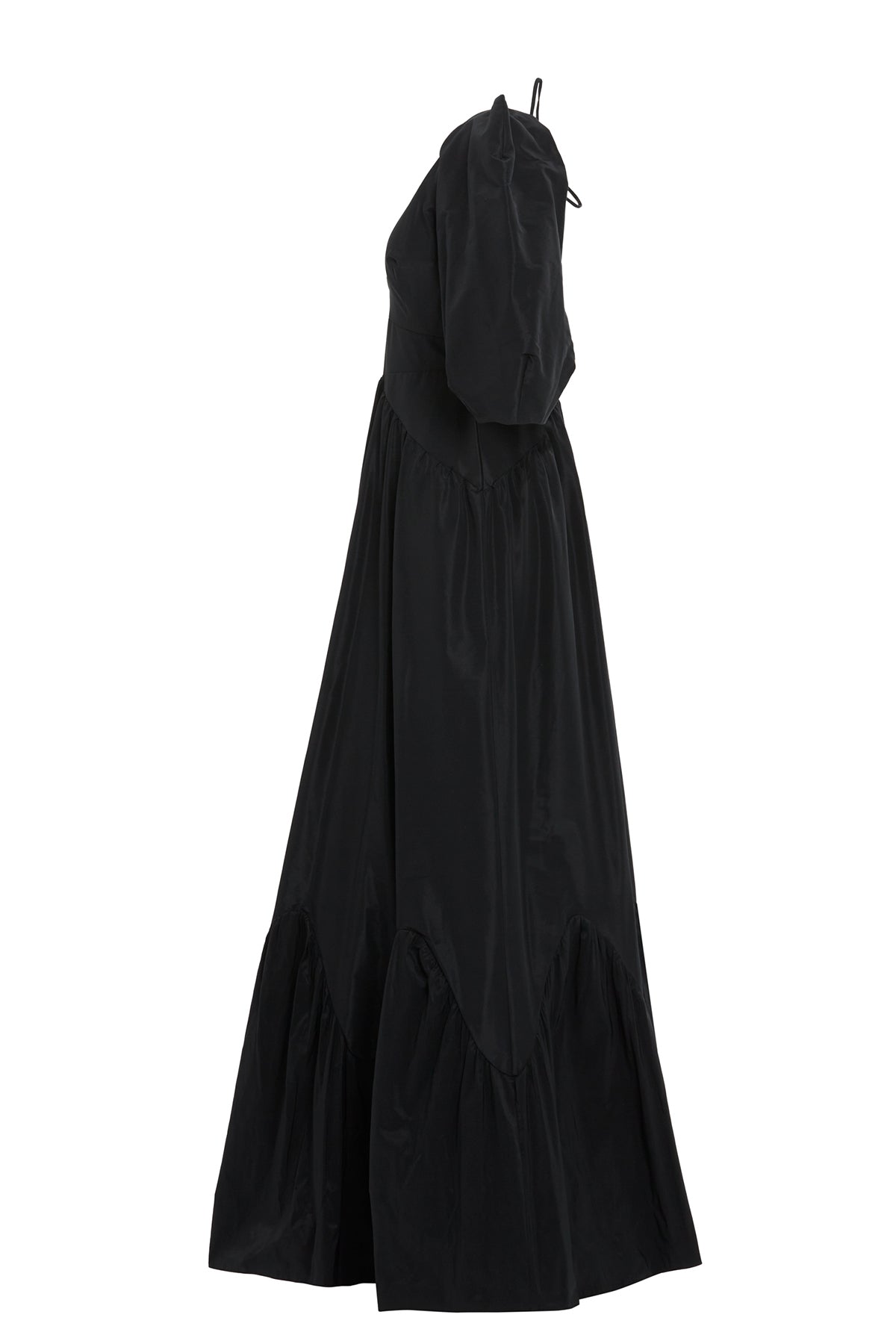 Black V-Neck Maxi Dress
