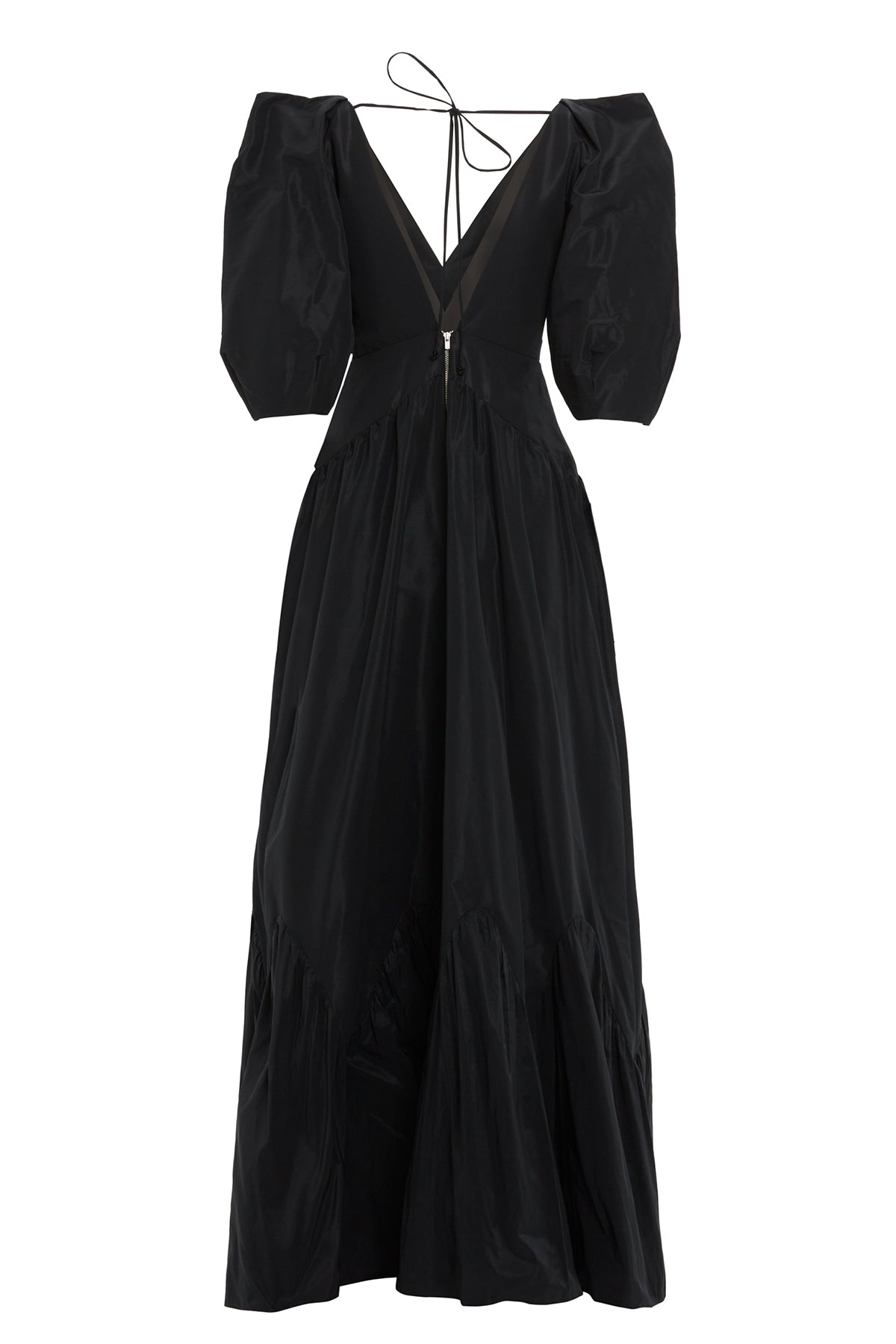 Black V-Neck Maxi Dress