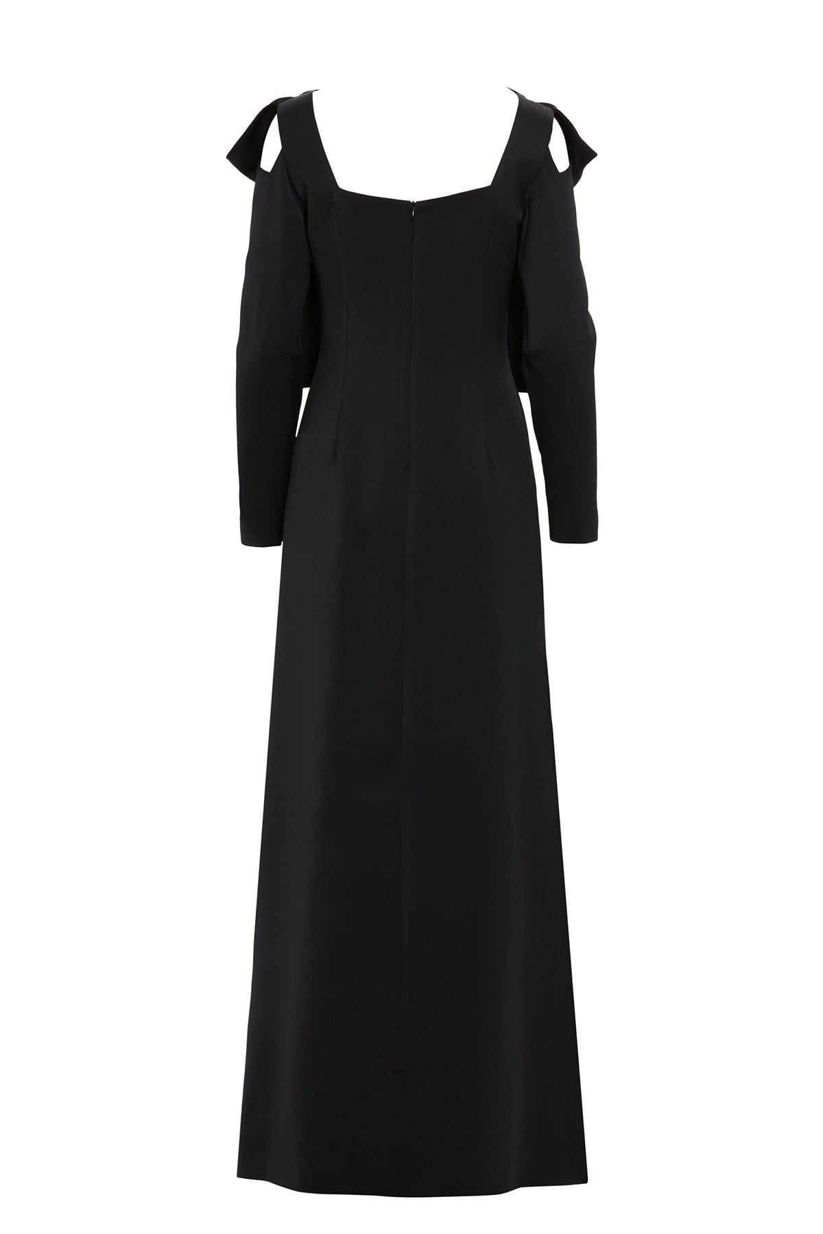 Black Maxi Bow Detail Dress