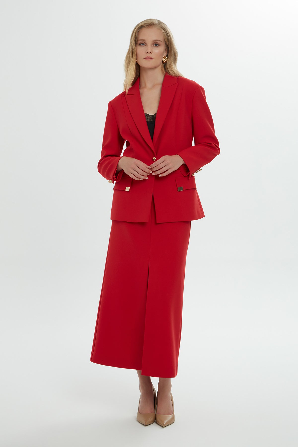 Belted Double-Breasted Jacket