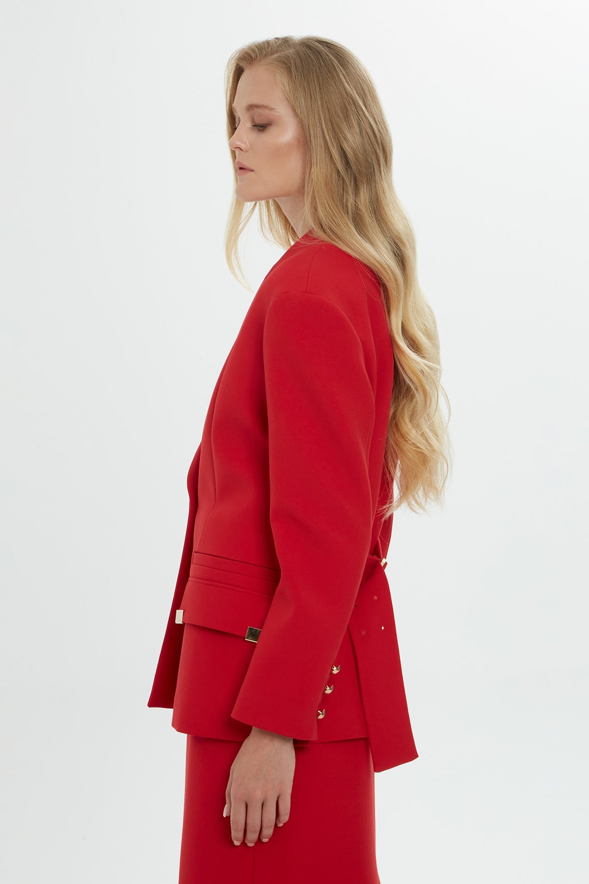 Belted Double-Breasted Jacket