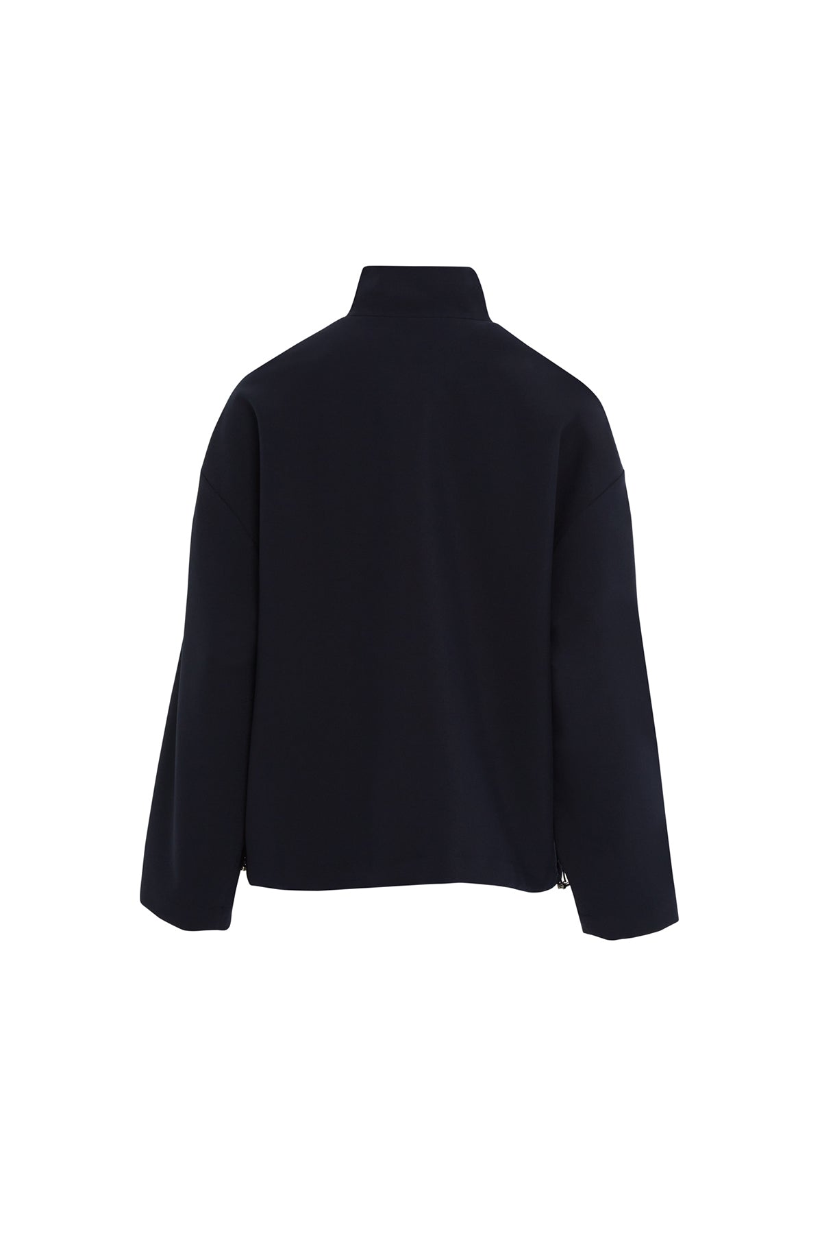 Zip-Front Relaxed Sweatshirt