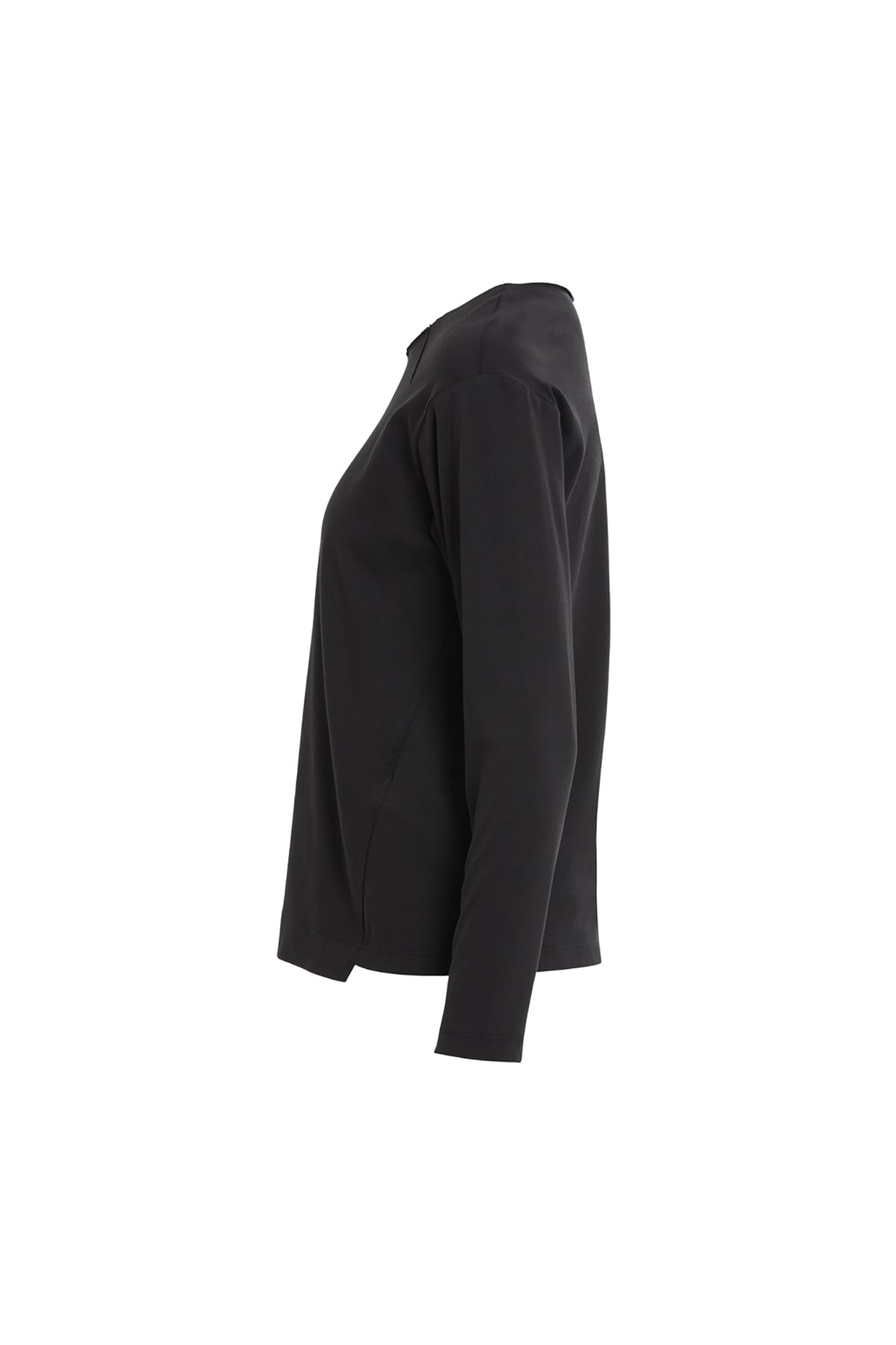 Black Butterfly Detail Long-Sleeve Blouse