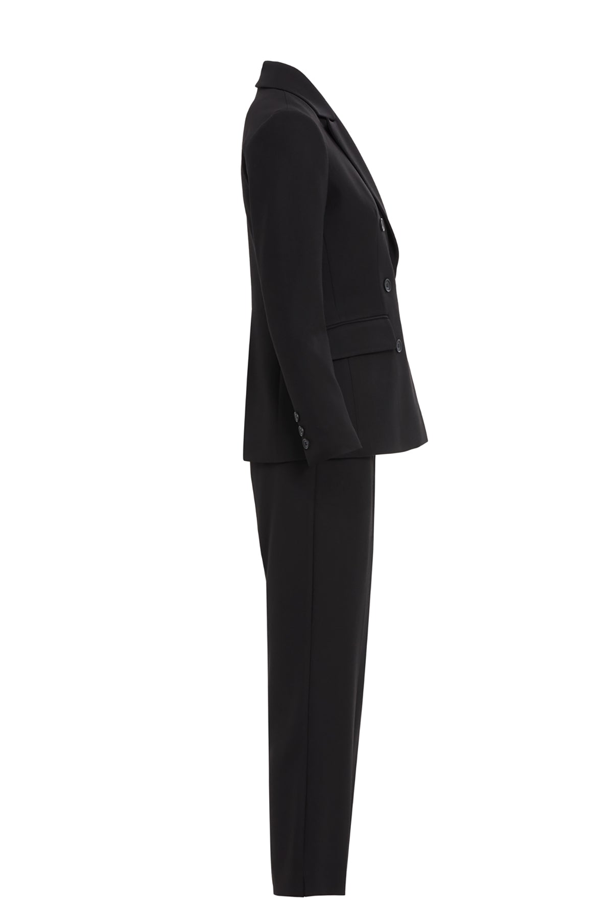 Black Jacket and Trousers Co-Ord Set
