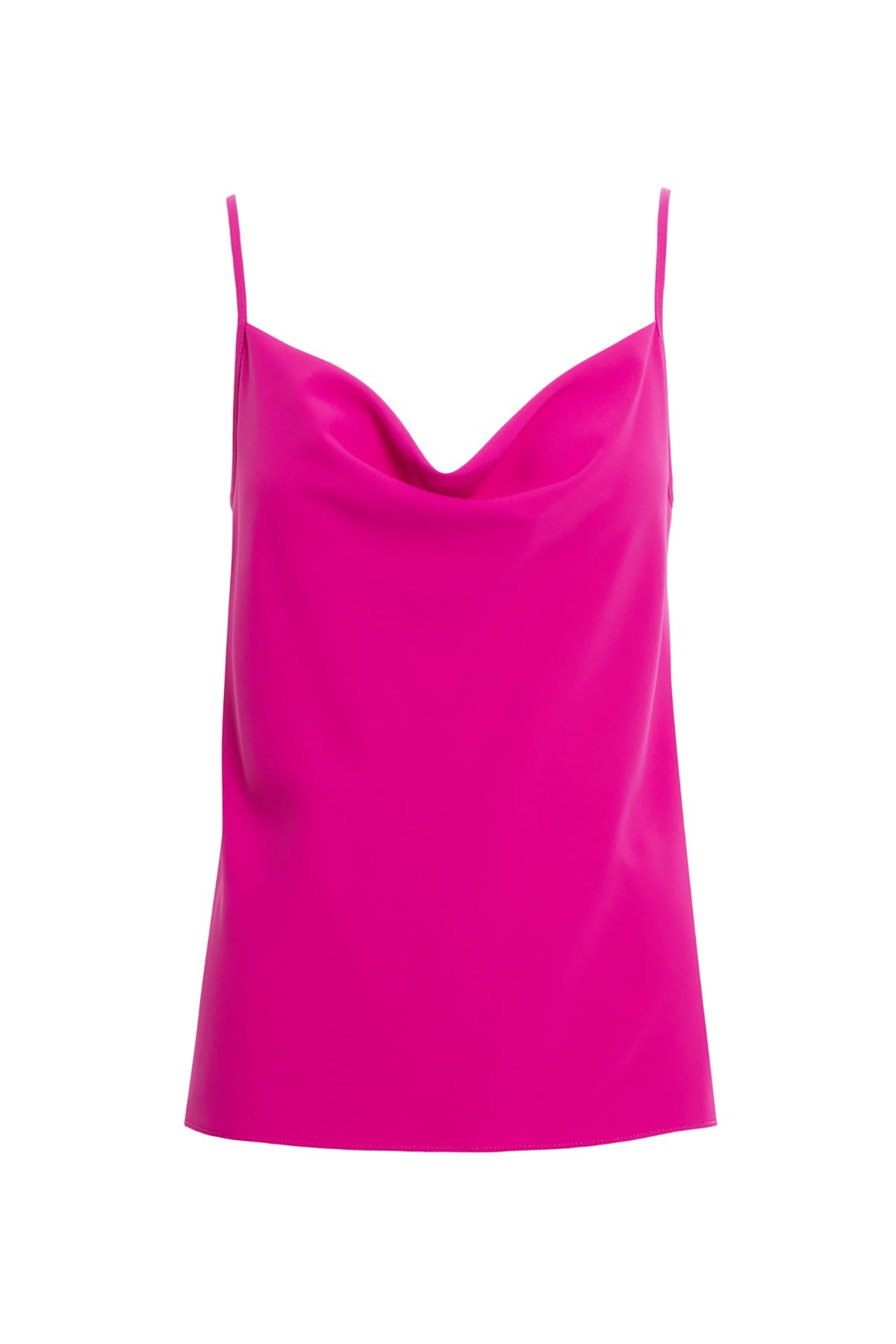 Pink Drape Neck Strappy Blouse