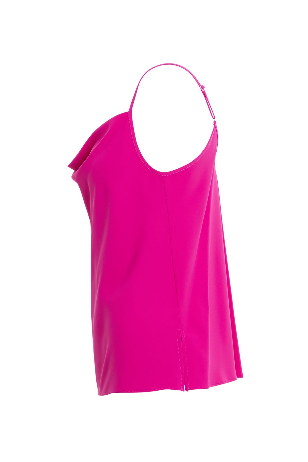 Pink Drape Neck Strappy Blouse