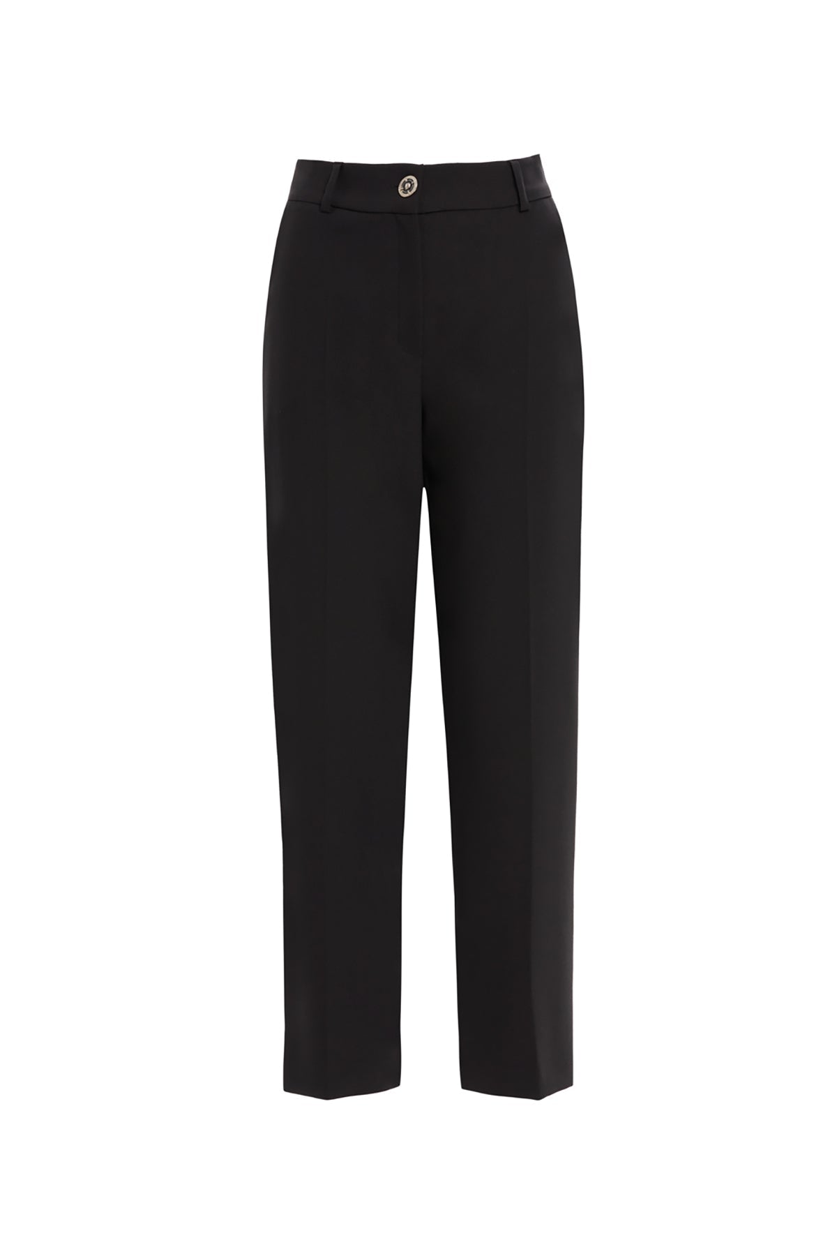 Black Tapered-Leg Trousers