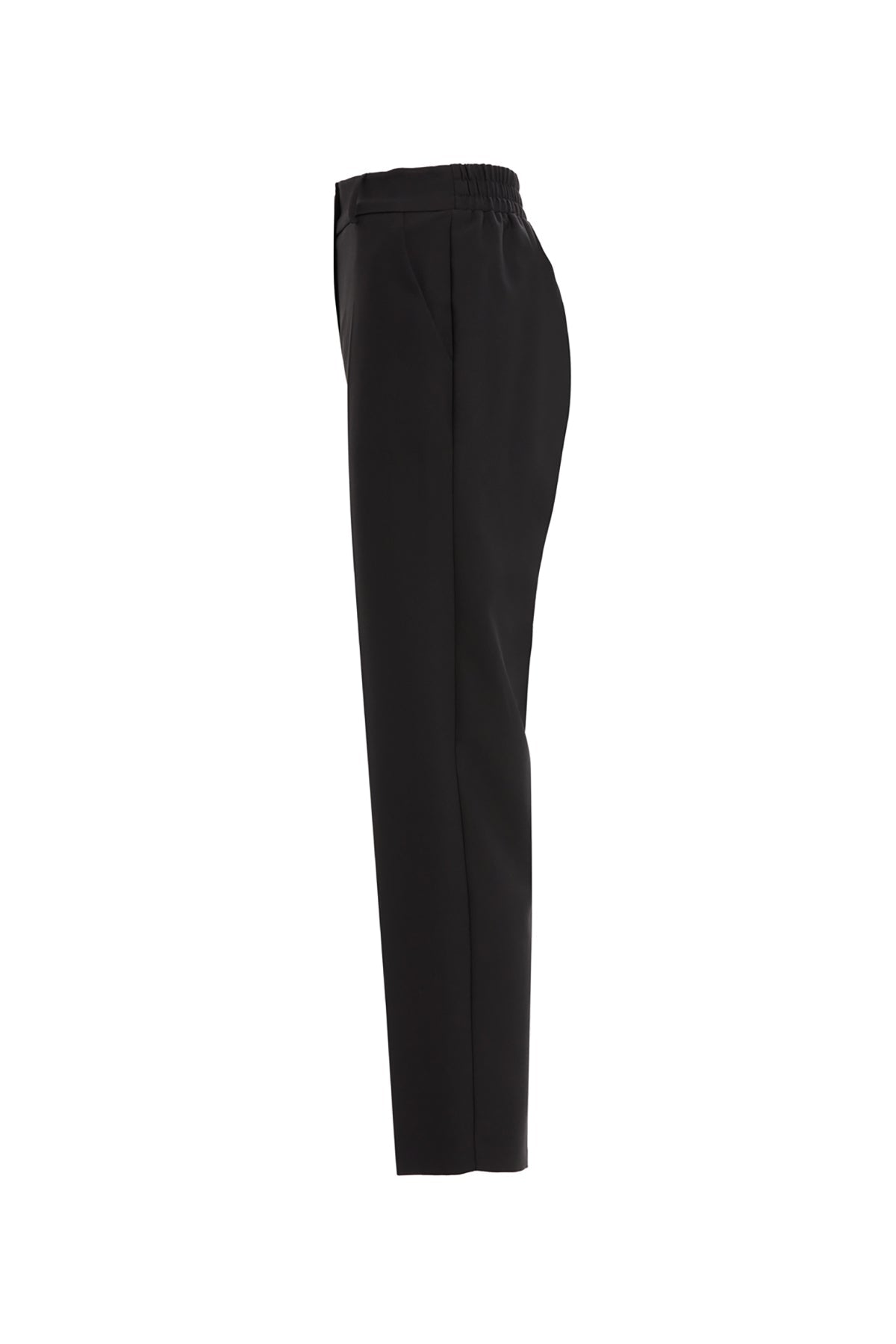 Black Tapered-Leg Trousers