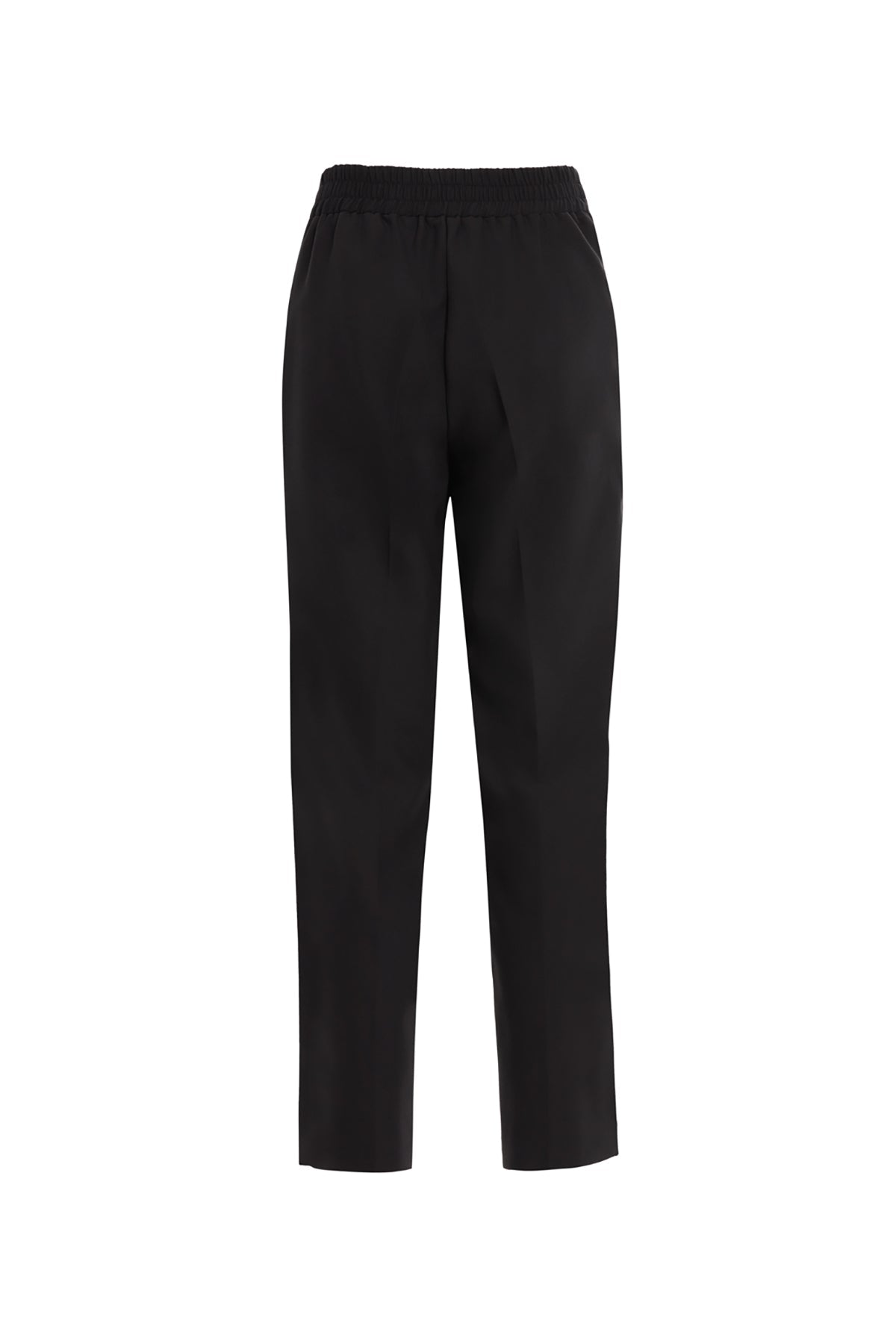 Black Tapered-Leg Trousers