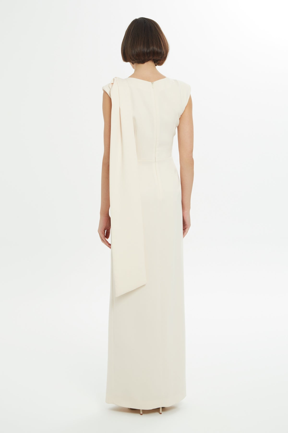 Side Slit Stone Embroide Long  Dress