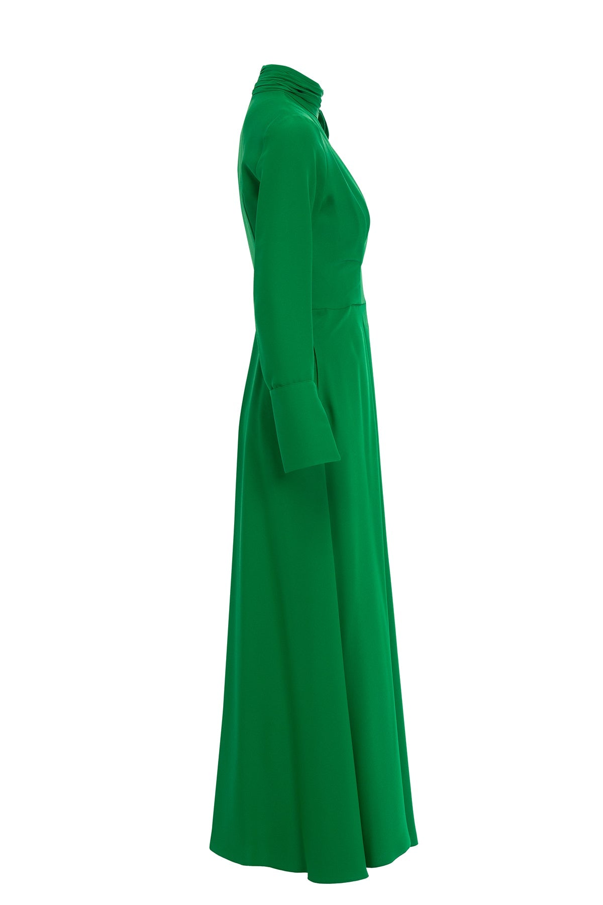 Green Brooch Detail Dress