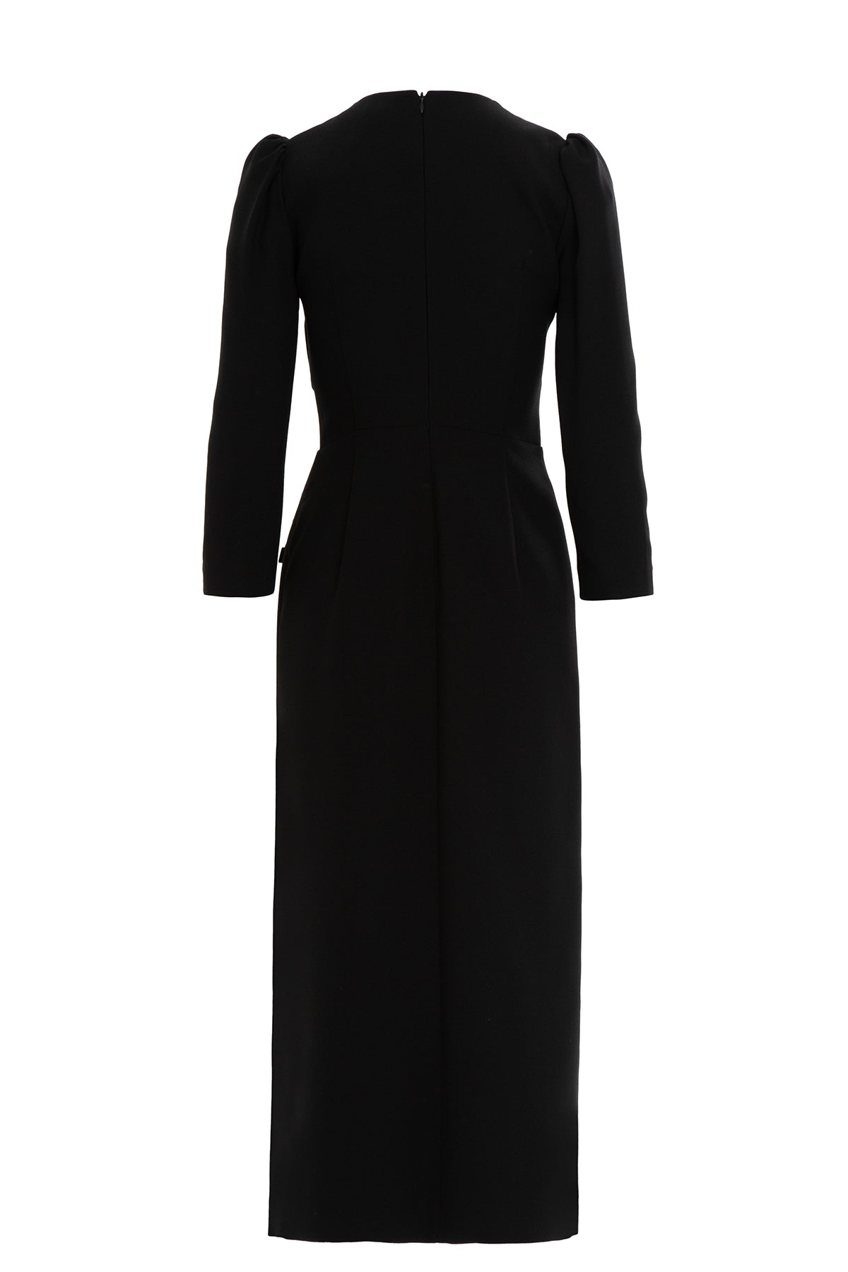 Black Midi Fitted Dress