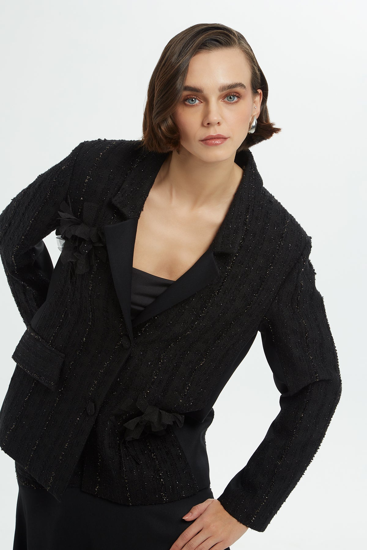 Double-Breasted Tweed Jacket