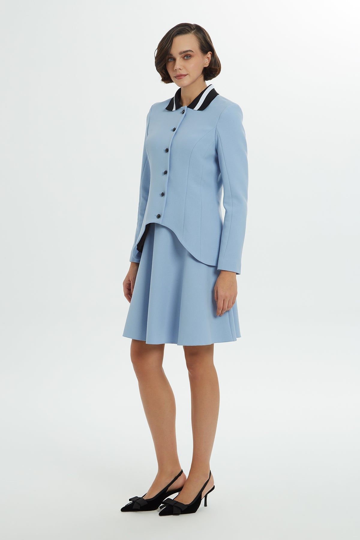 Blue Asymmetric Co-Ord Set